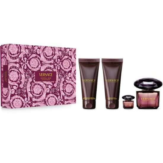 Versace Crystal Noir Eau De Parfum 4 Piece Gift Set by Versace