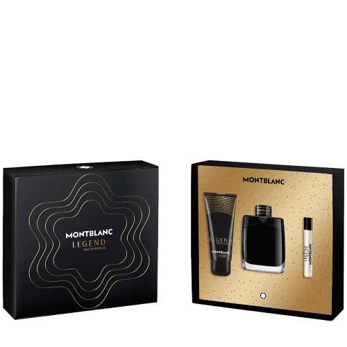 Mont Blanc Legend Eau De Parfum 3 Piece Gift Set by Mont Blanc