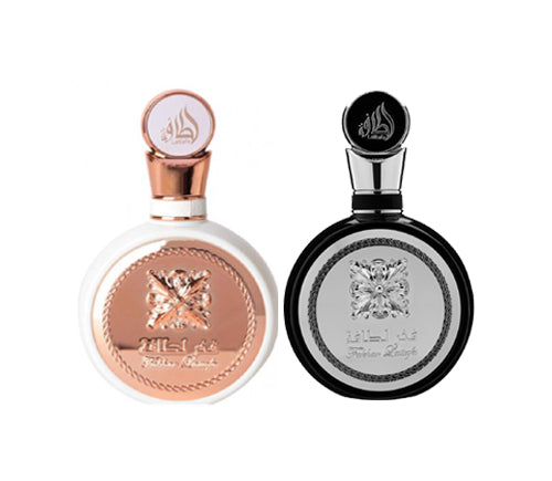 Lattafa Fakhar Man & Lattafa Fakhar Woman Bundle by The Perfume Box
