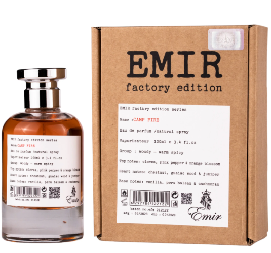 Paris Corner Emir Factory Edition Camp Fire Eau De Parfum by Paris Corner