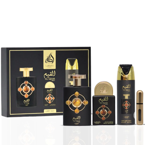 Lattafa Al Qiam Gold 3 Piece Gift Set by Lattafa