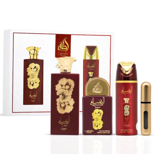 Lattafa Ansaam Gold 3 Piece Gift Set by Lattafa