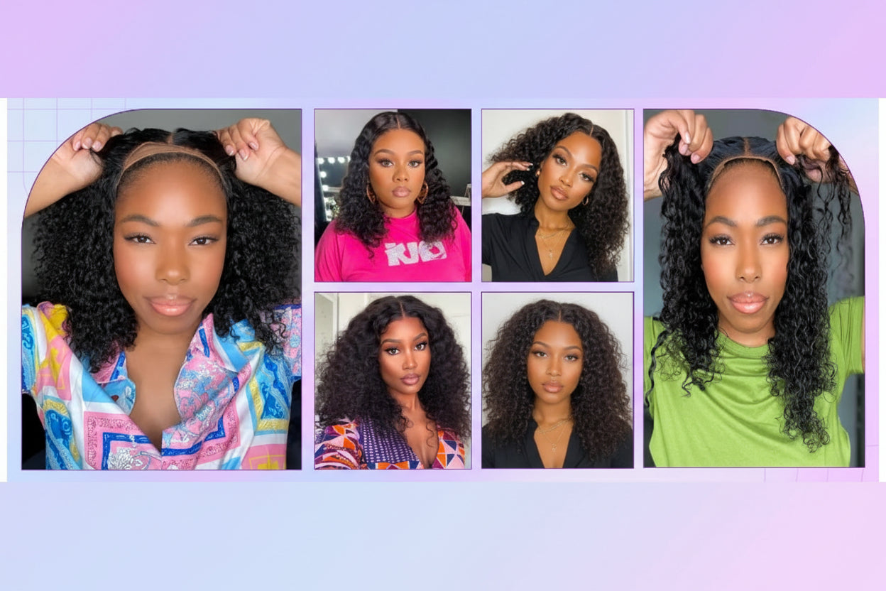 Deep Wave Ready To Wear Glueless Lace Front Bob Wig