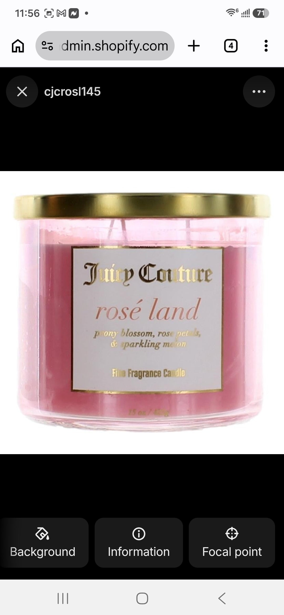Juicy Couture 14.5 oz Soy Wax Blend 3 Wick Candle - Rose Land by Juicy Couture