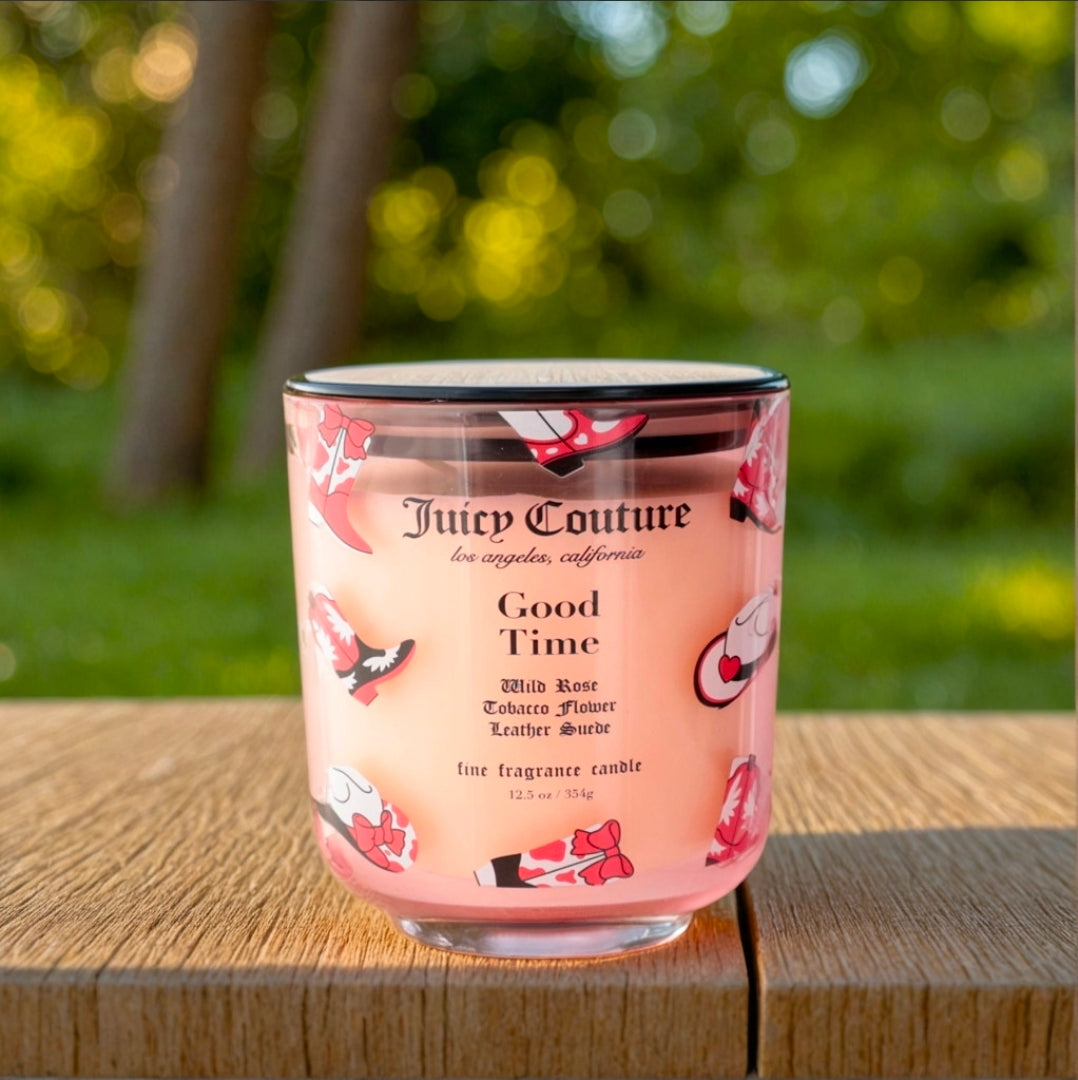 Juicy Couture 12.5 oz Fine Fragrance Candle - Good Time by Juicy Couture