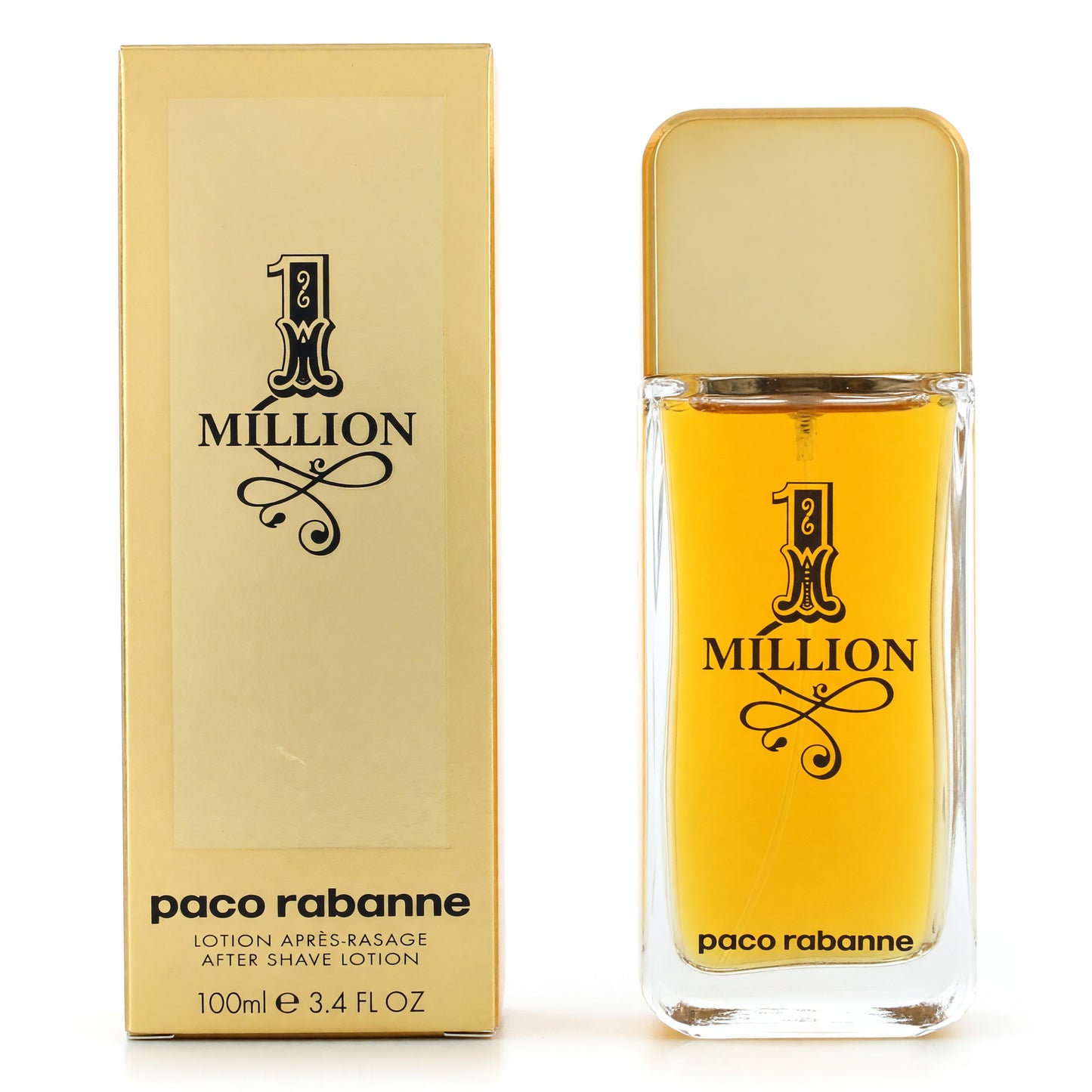 1 Million by Paco Rabanne, 3.4 oz After Shave Lotion for Men by Paco Rabanne