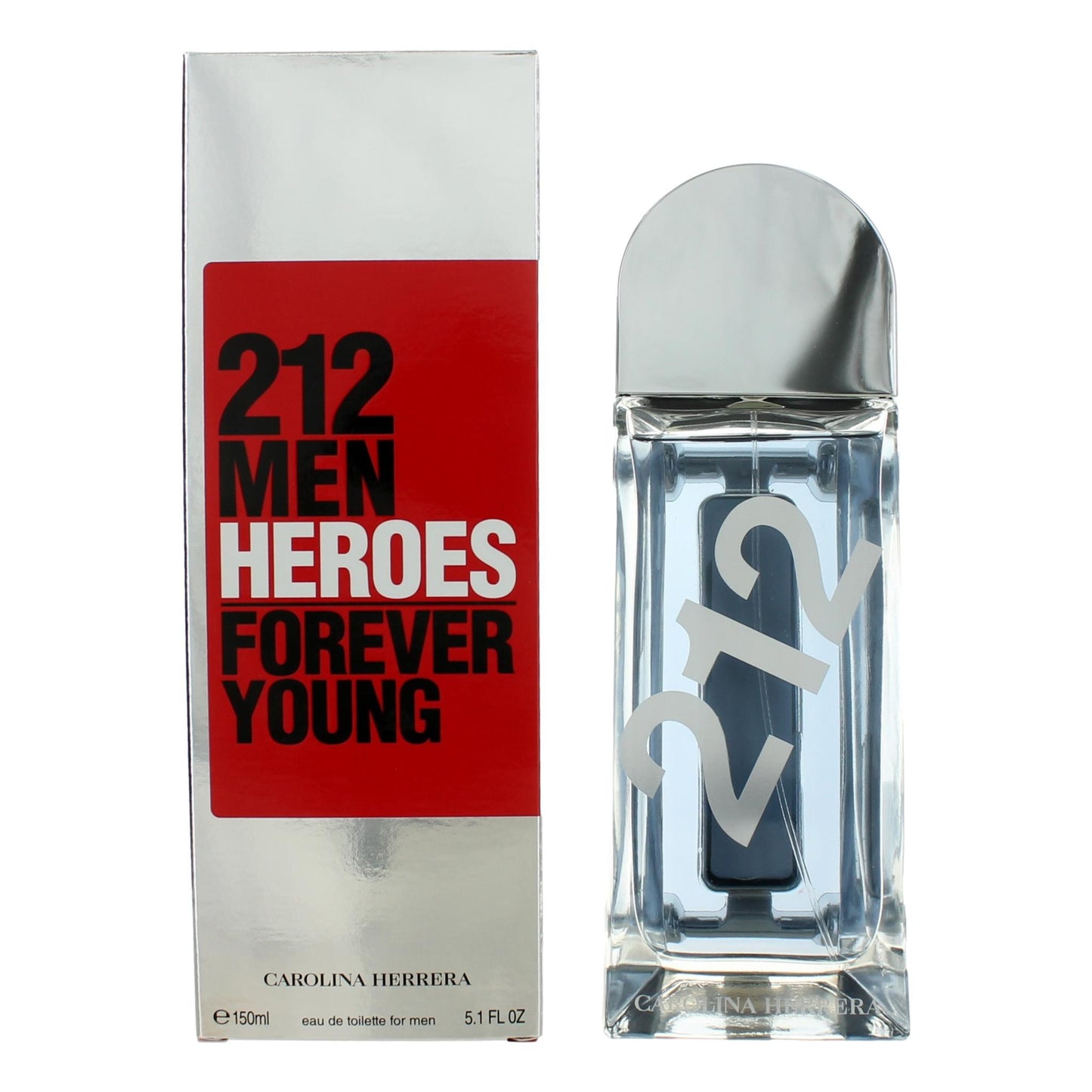 212 Heroes Forever Young by Carolina Herrera, 5.1 oz EDT Spray for Men by Carolina Herrera