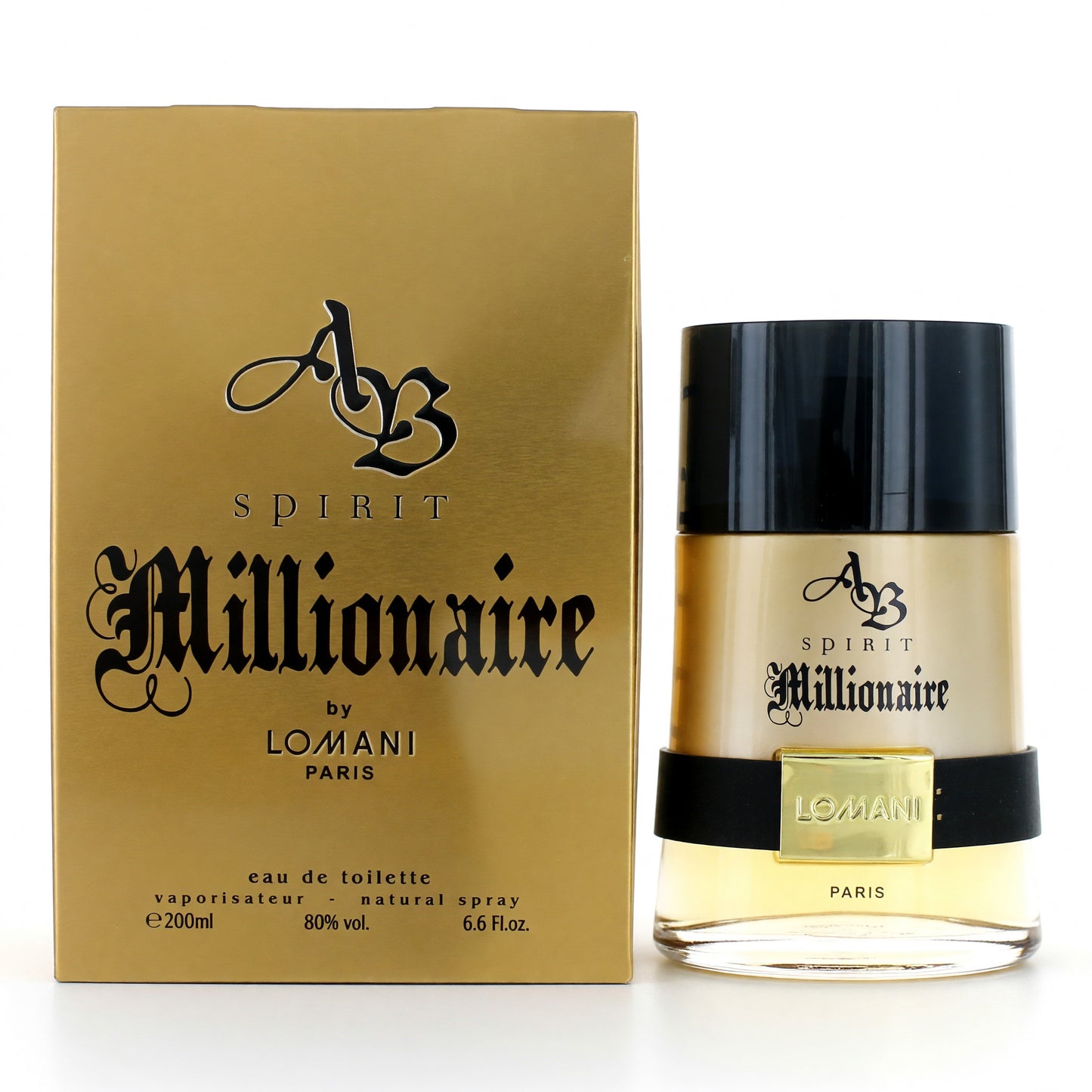 AB Spirit Millionaire by Lomani, 6.6 oz EDT Spray for Men by Lomani