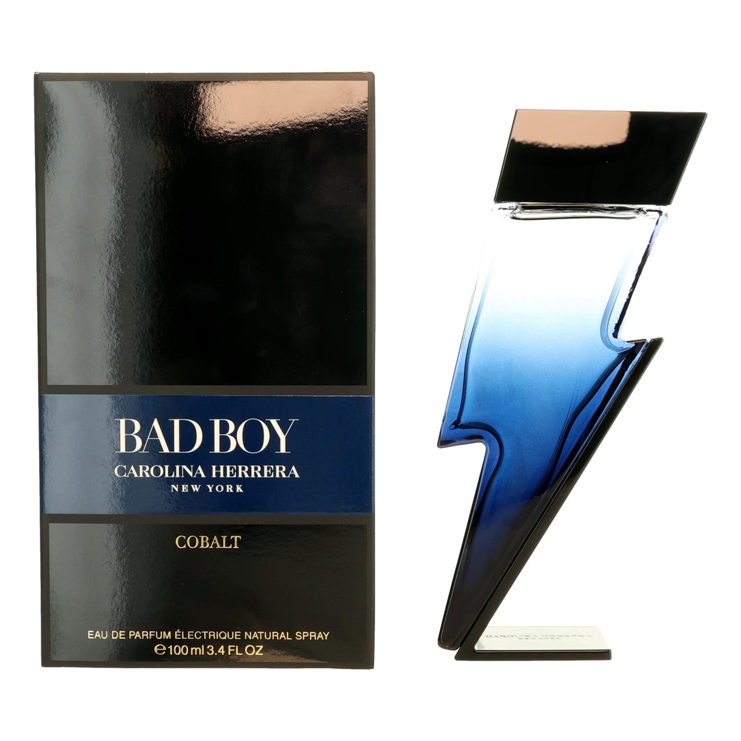 Bad Boy Cobalt by Carolina Herrera, 3.4oz EDP Electrique Spray men by Carolina Herrera
