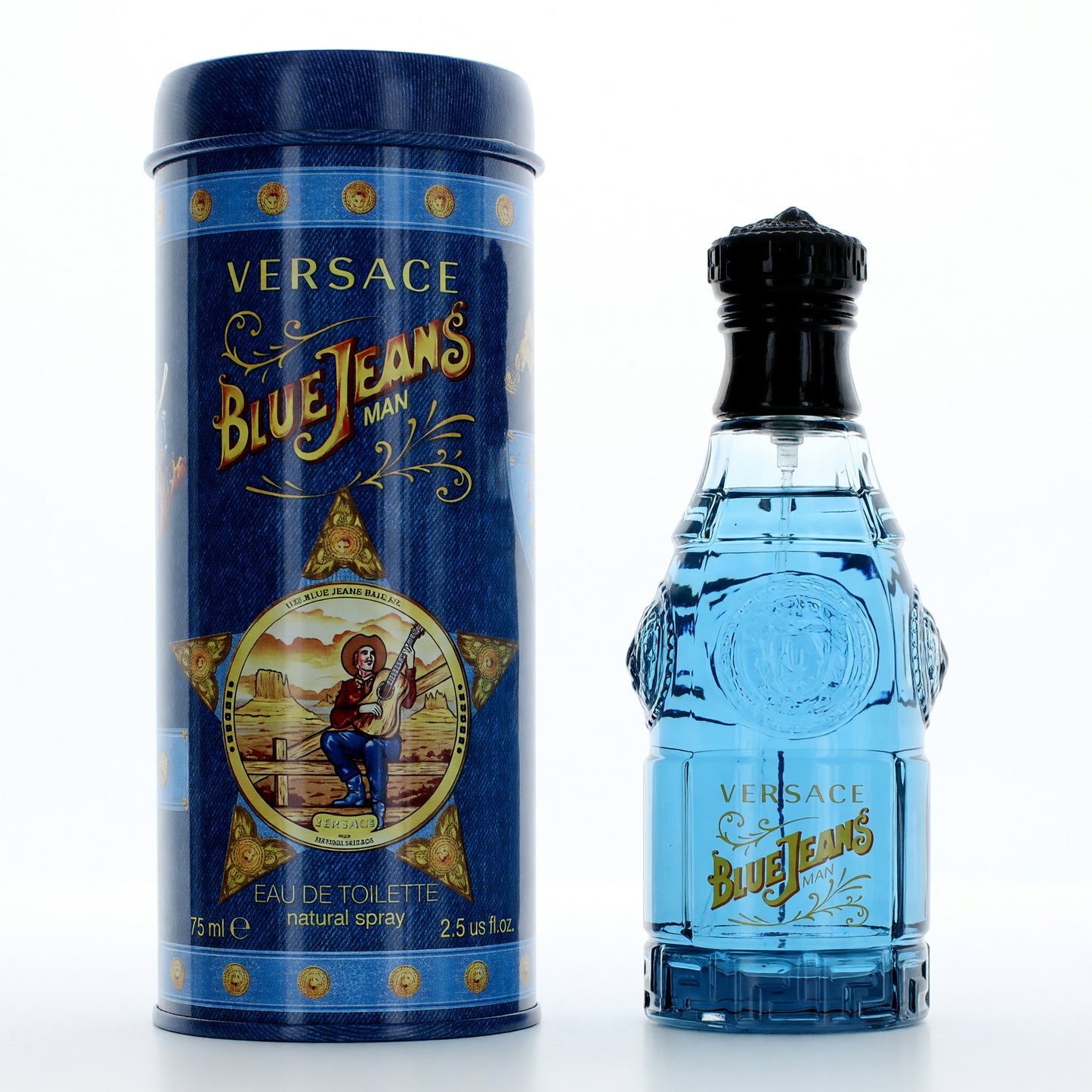 Blue Jeans by Versace, 2.5 oz EDT Spray for Men by Versace