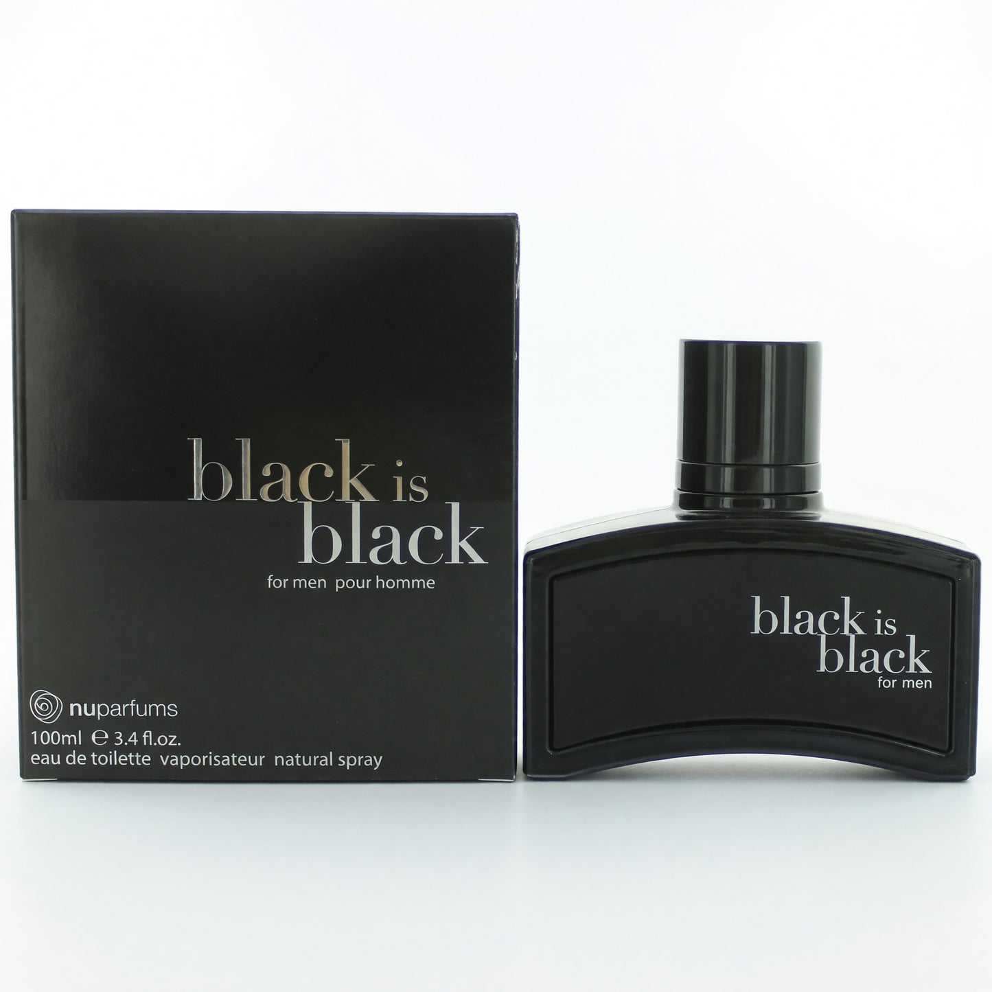 Black is Black by NuParfums, 3.4 oz EDT Spray for Men by nuparfums