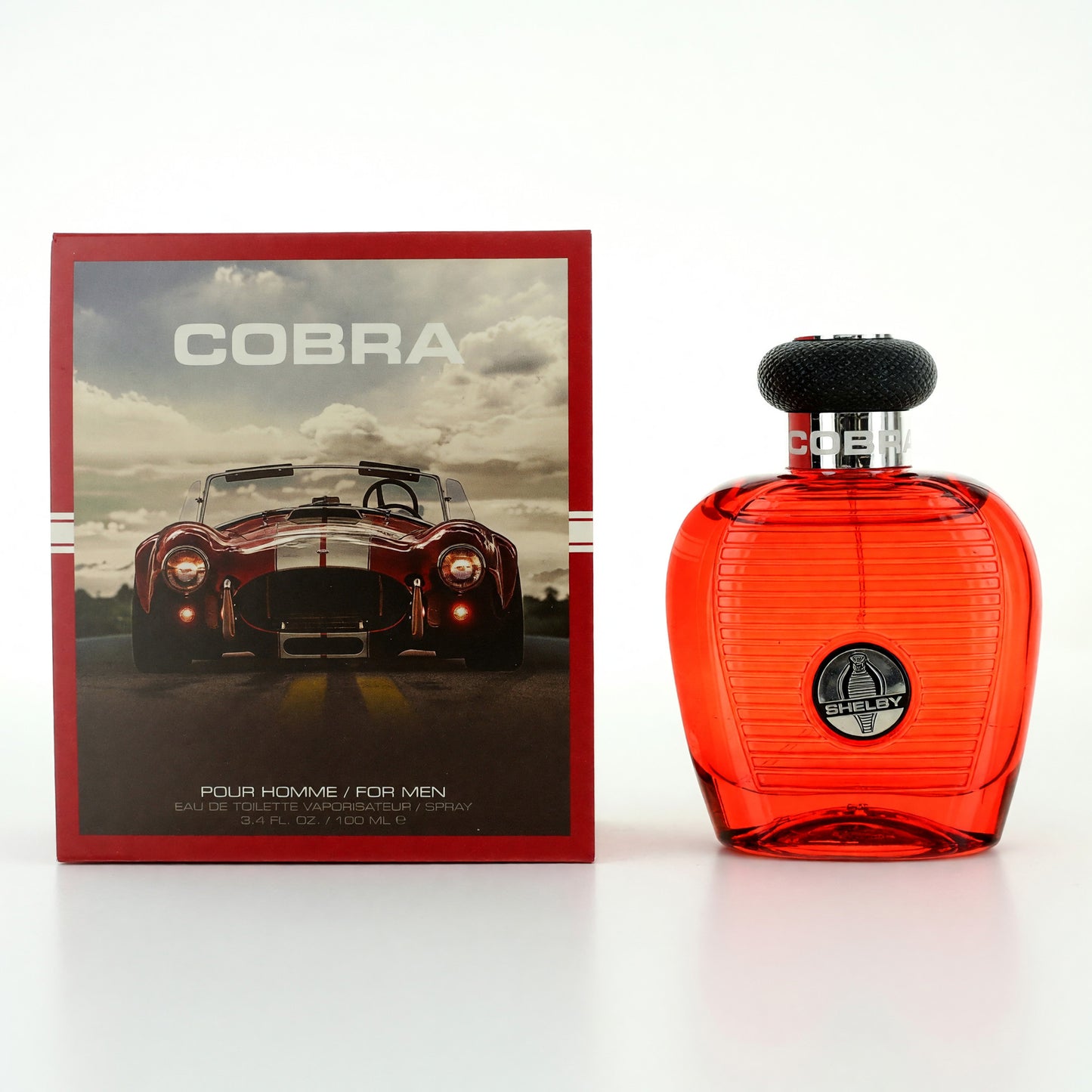 Cobra Red by Carroll Shelby, 3.4 oz EDT Spray for Men by Carroll Shelby