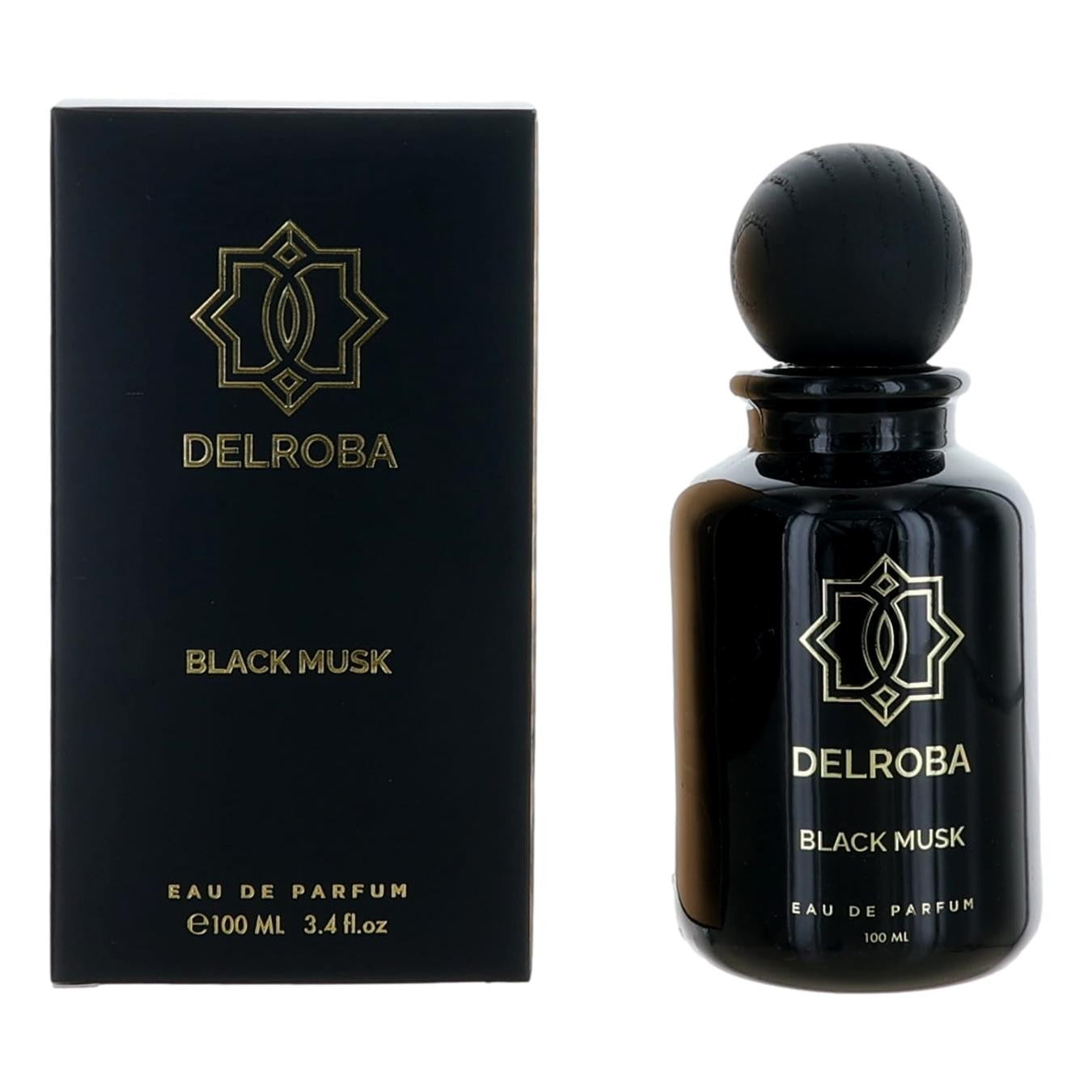 Delroba Black Musk by Delroba, 3.4 oz EDP Spray for Men by Delroba
