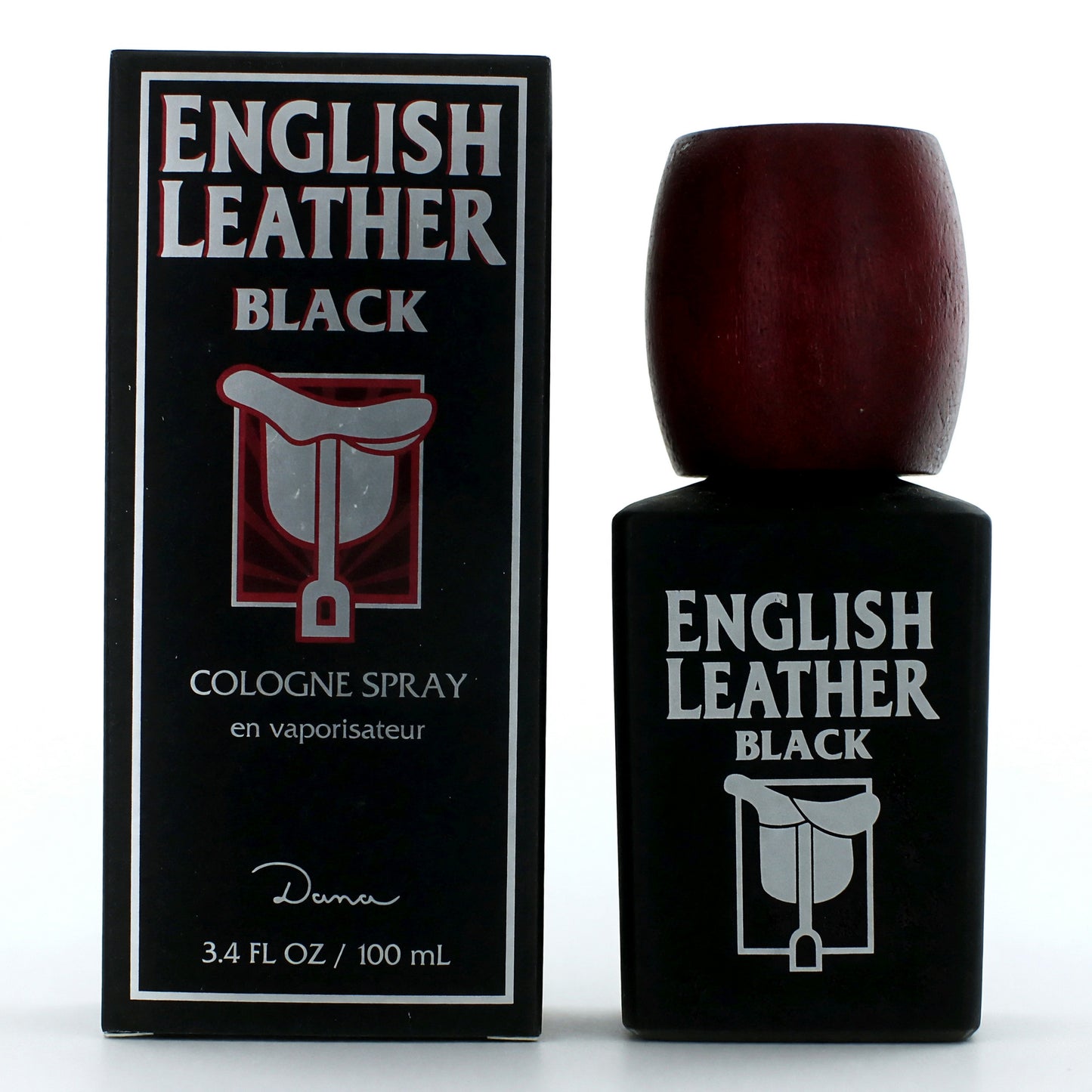 English Leather Black by Dana, 3.4 oz Cologne Spray for Men by Dana