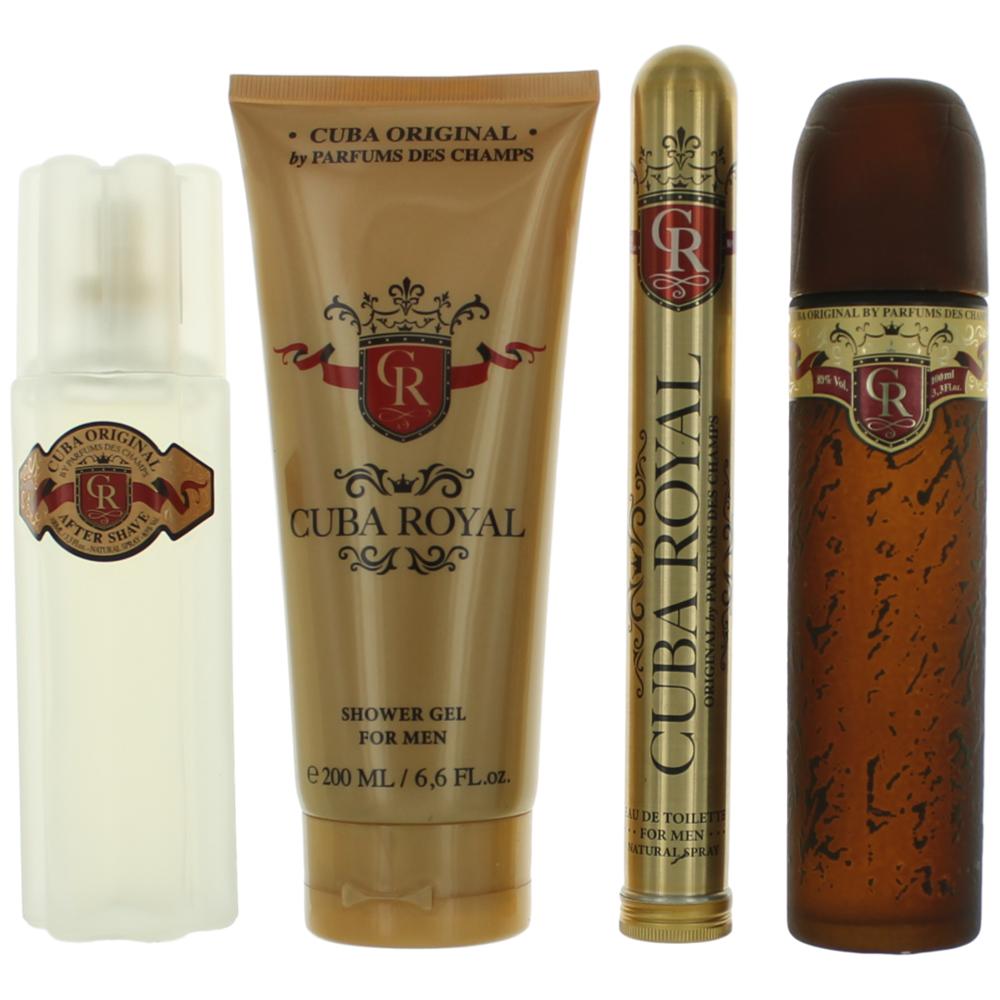 Cuba Royal by Cuba, 4 Piece Gift Set for Men by Cuba