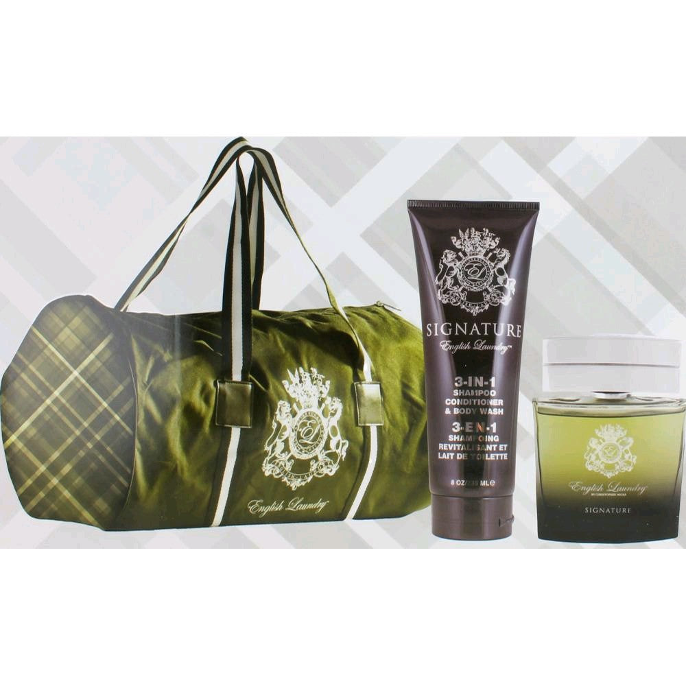 Signature by English Laundry, 3 Piece Gift Set for Men with Bag by English Laundry