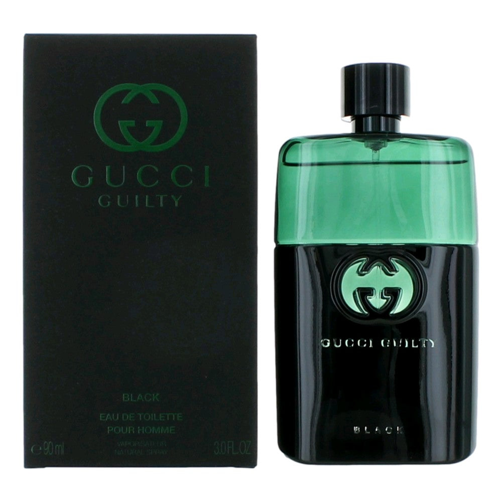 Gucci Guilty Black Pour Homme by Gucci, 3 oz EDT Spray for Men by Gucci