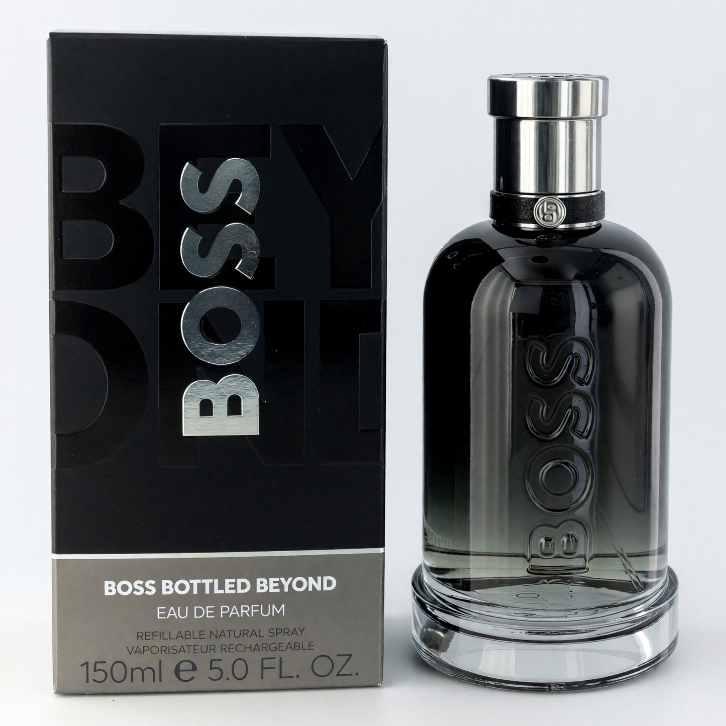 Boss Bottled Beyond by Hugo Boss, 5 oz EDP Spray Refillable for Men by Hugo Boss