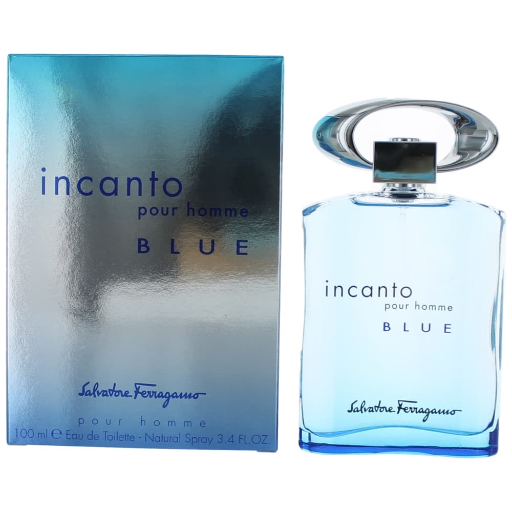 Incanto Blue by Salvatore Ferragamo, 3.4 oz EDT Spray for Men by Salvatore Ferragamo