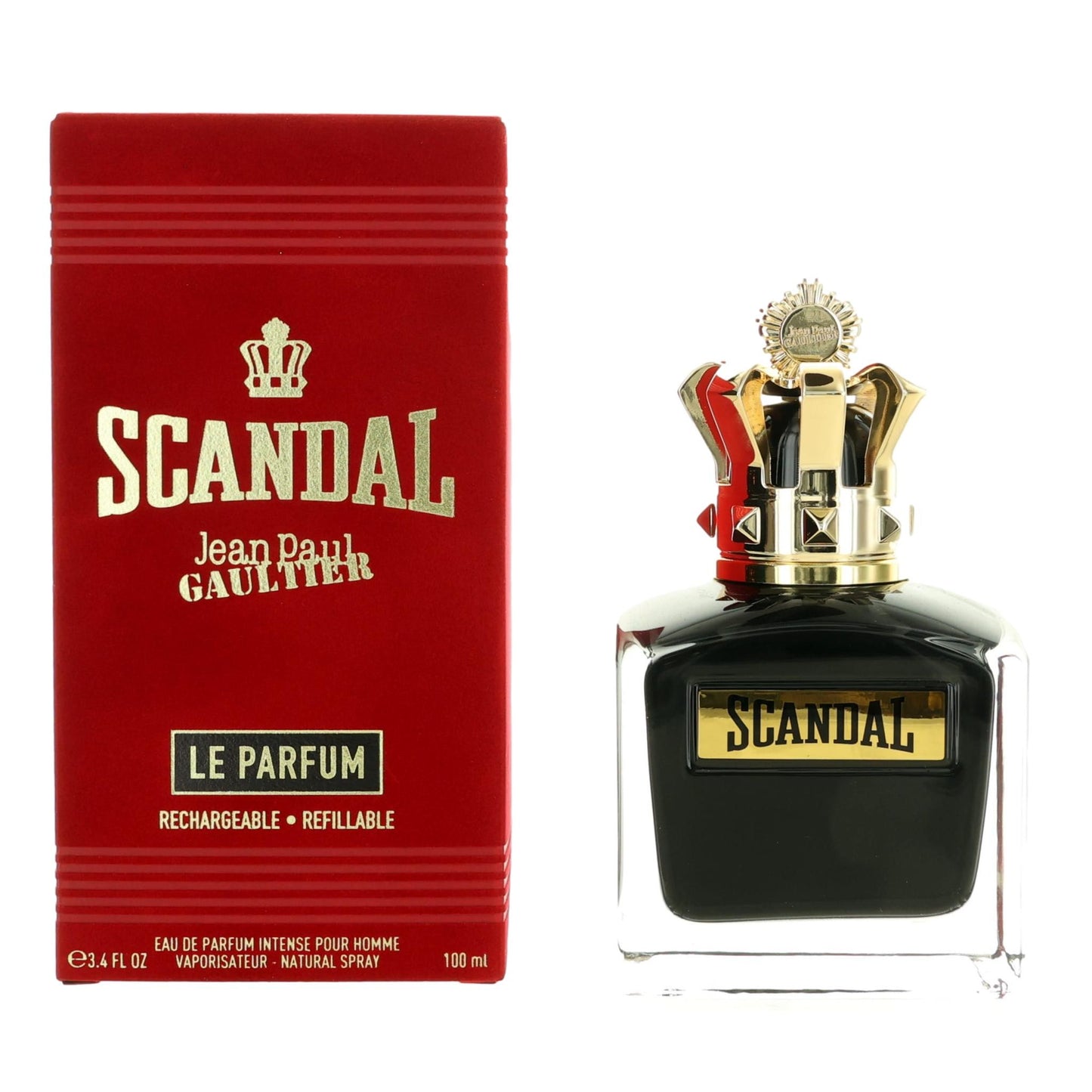 Scandal Le Parfum, 3.4oz EDP Intense Rechargeable Spray men by Jean Paul Gaultier