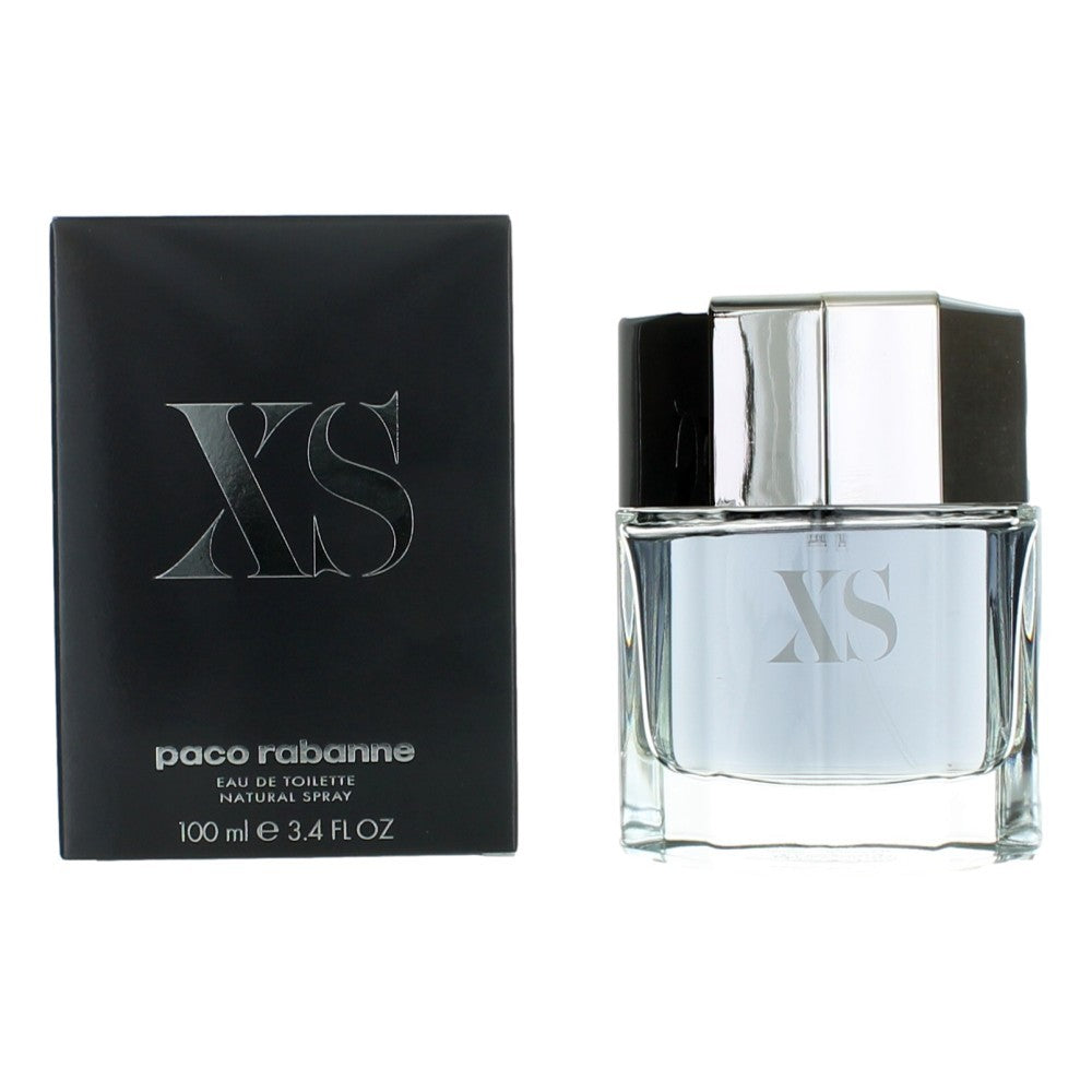 XS Grey by Paco Rabanne, 3.4 oz EDT Spray for Men by Paco Rabanne