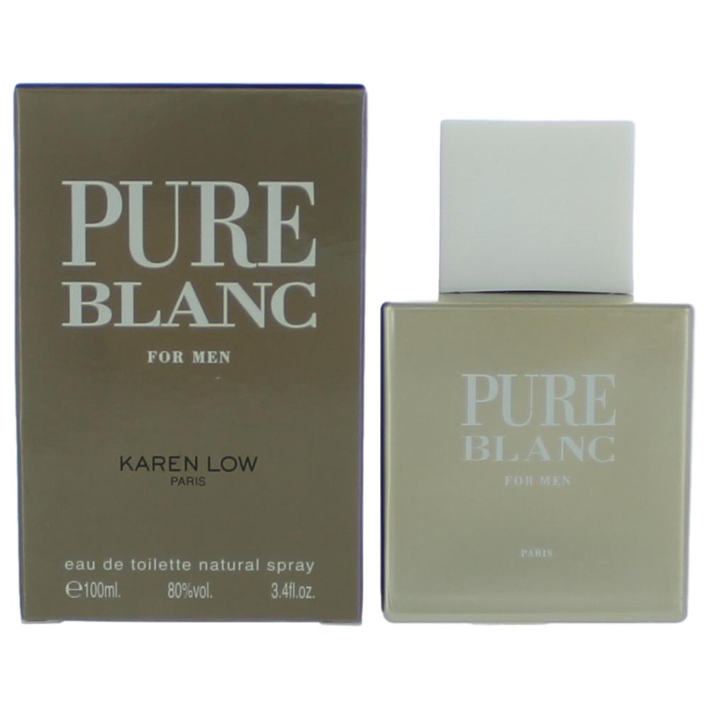 Pure Blanc by Karen Low, 3.4 oz EDT Spray for Men by Karen Low