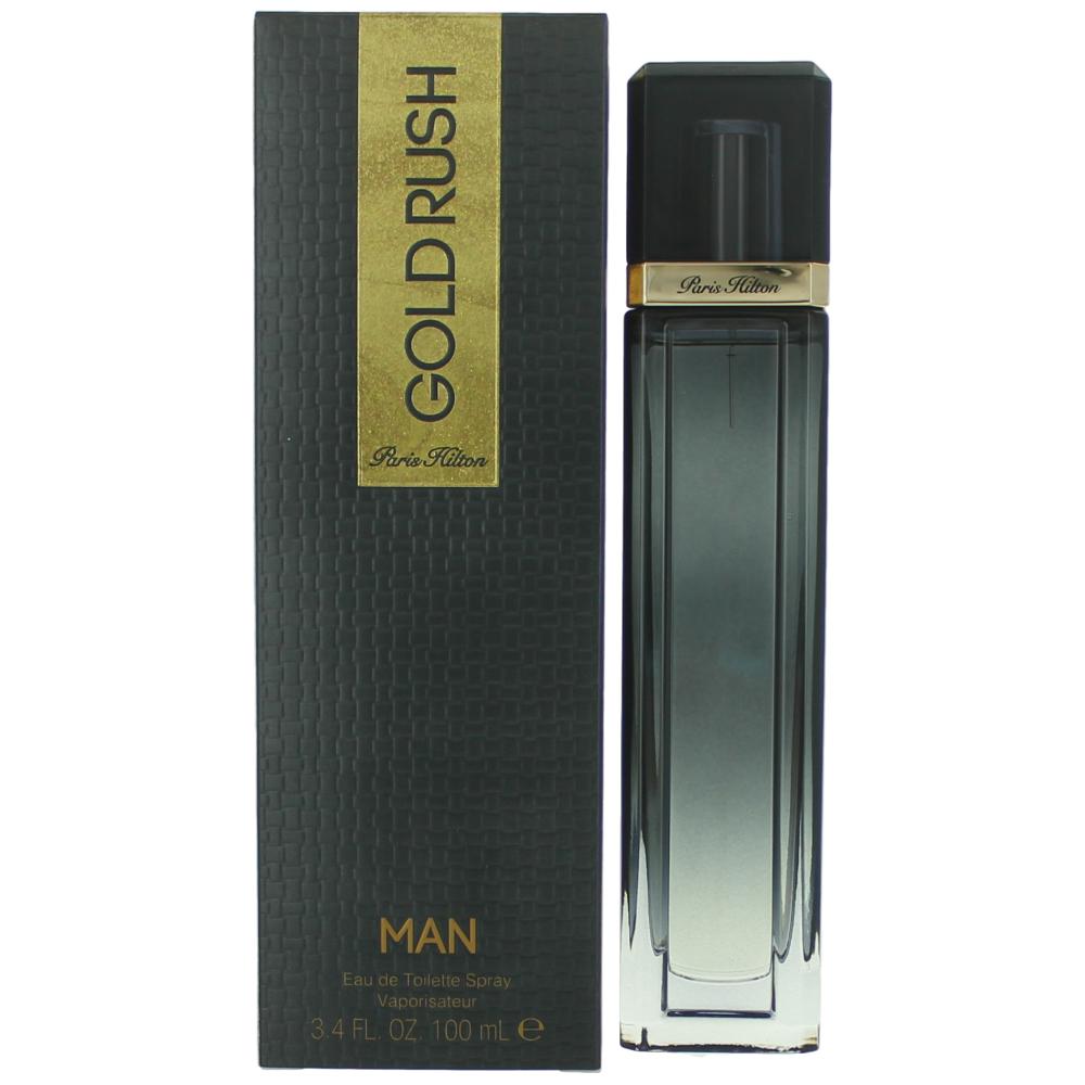 Gold Rush by Paris Hilton, 3.4 oz EDT Spray for Men by Paris Hilton