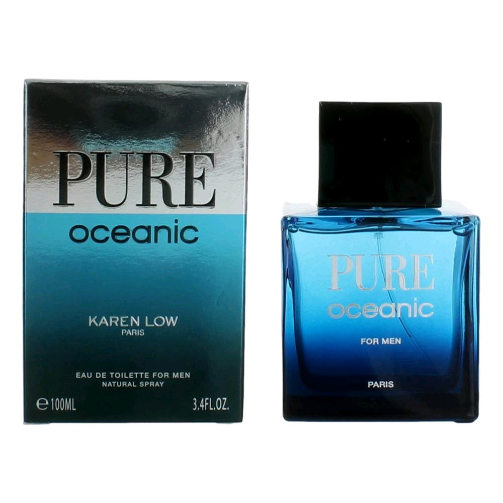 Pure Oceanic by Karen Low, 3.4 oz EDT Spray for Men by Karen Low