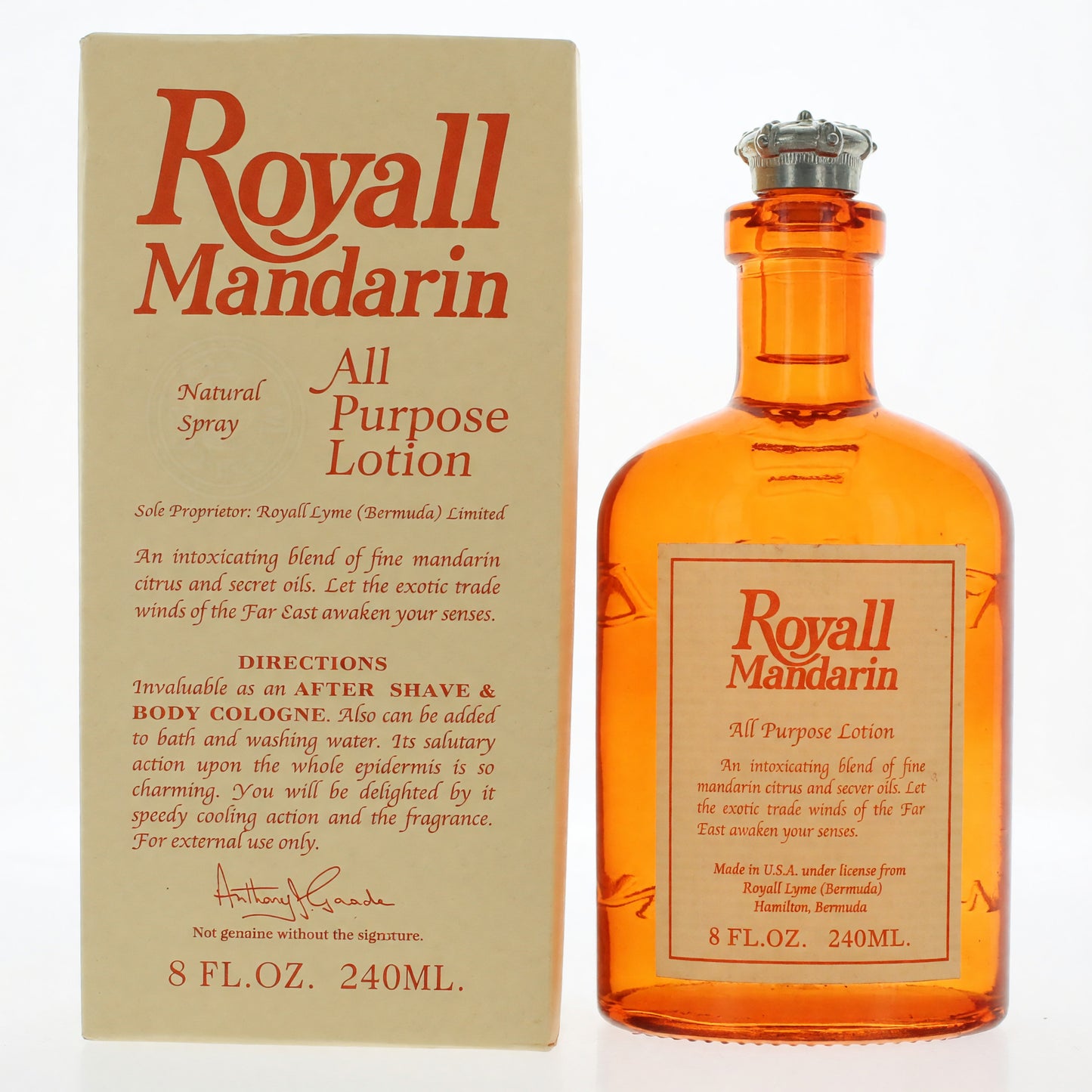 Royall Mandarin by Royall Fragrances, 8 oz All Purpose Lotion for Men by Royall Fragrances