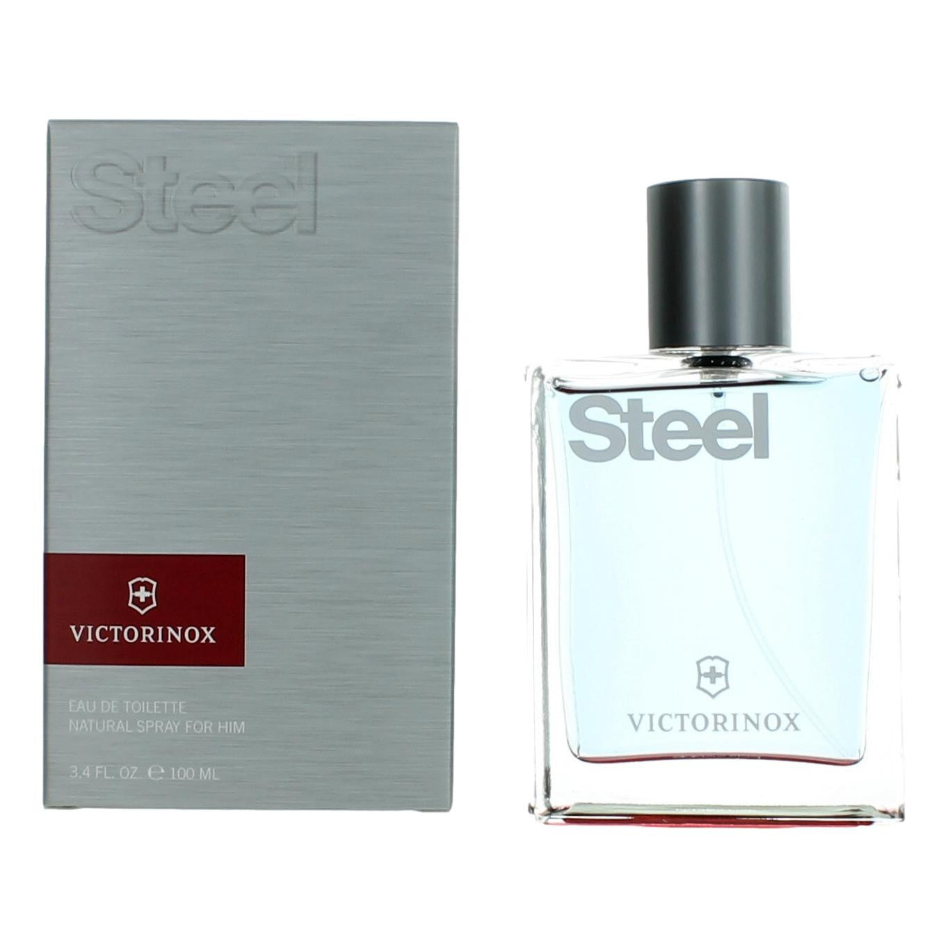 Swiss Army Steel by Swiss Army, 3.4 oz EDT Spray for Men by Swiss Army