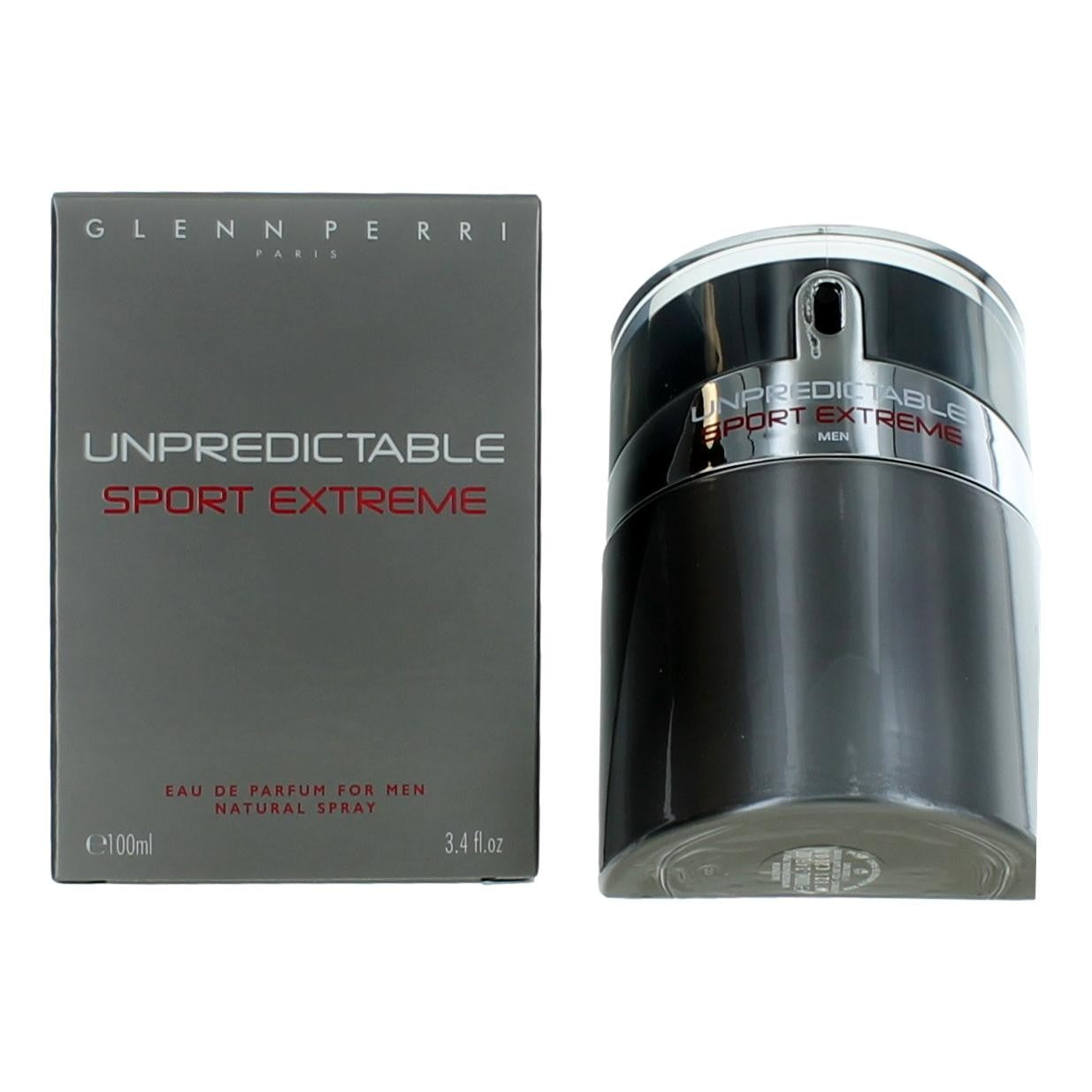Unpredictable Sport Extreme by Glenn Perri, 3.4 oz EDP Spray for Men by Glenn Perri