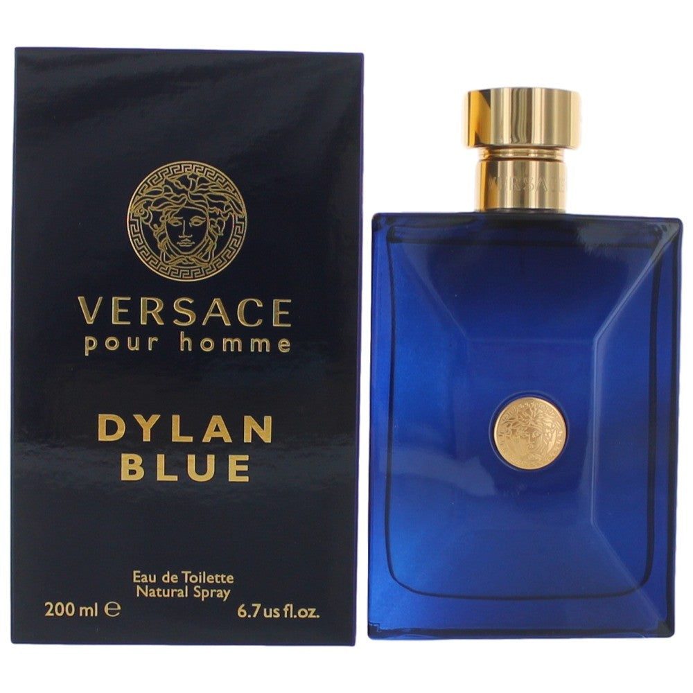 Versace Pour Homme Dylan Blue by Versace, 6.7 oz EDT Spray for Men by Versace