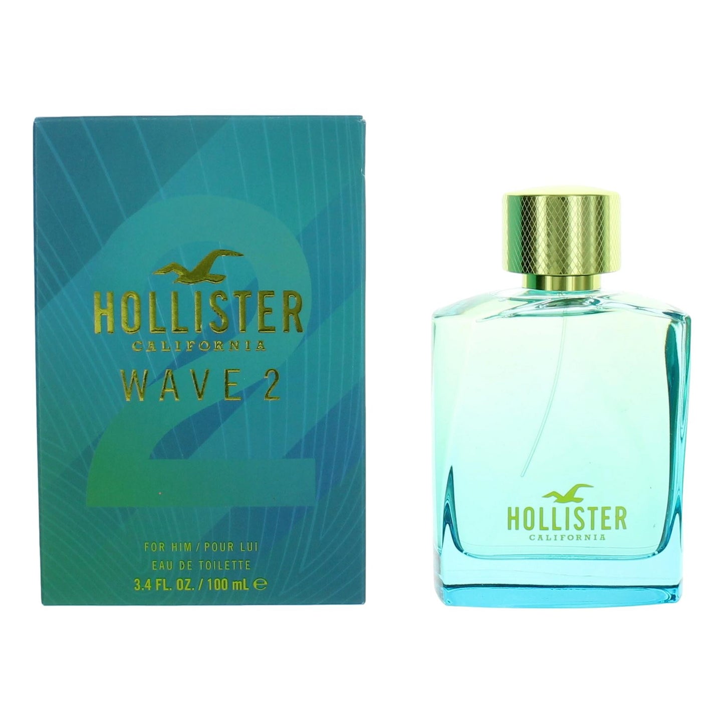 Wave 2 by Hollister, 3.4 oz EDT Spray for Men by Hollister