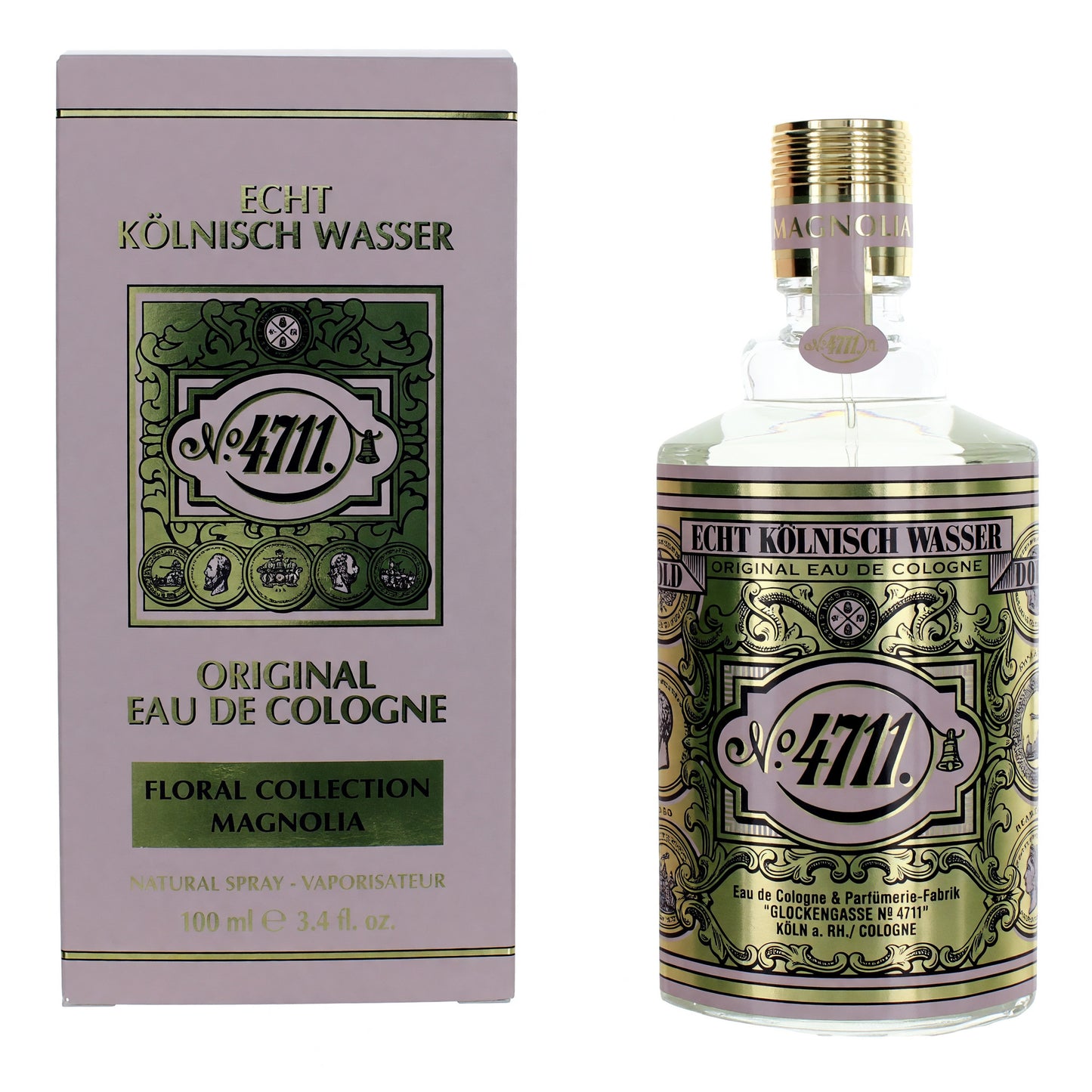 4711 Floral Collection Magnolia by 4711, 3.4oz Eau De Cologne Spray for Unisex by 4711