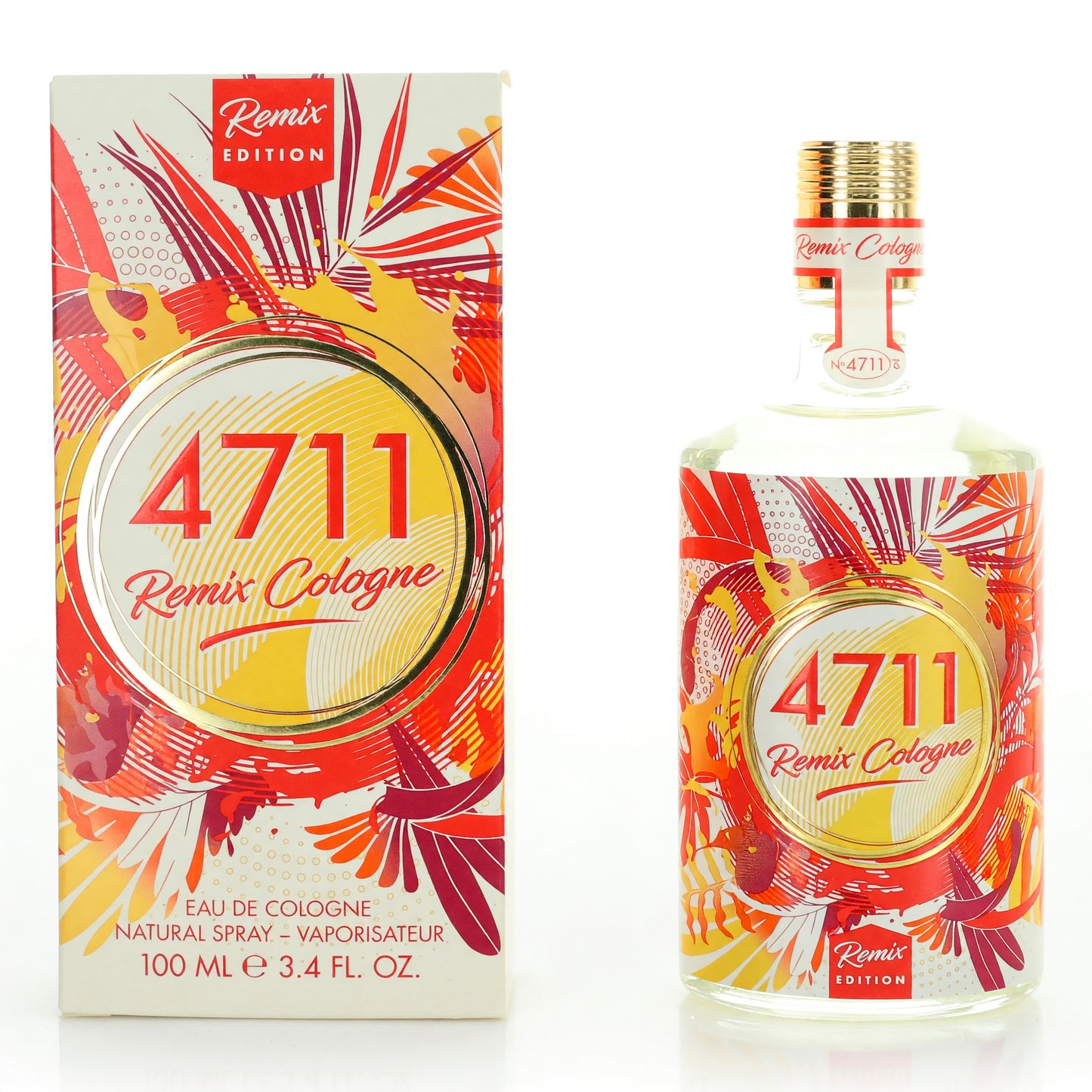 4711 Remix Paradise by Muelhens, 3.4oz Eau de Cologne Spray for Unisex by Muelhens