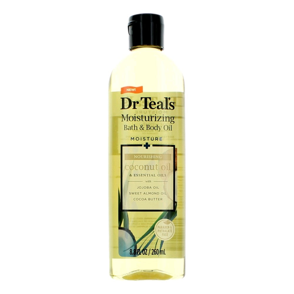 Nourishing Coconut Oil & Essential Oils, 8.8oz Moisturizing Bath & Body Oil by Dr. Teal's