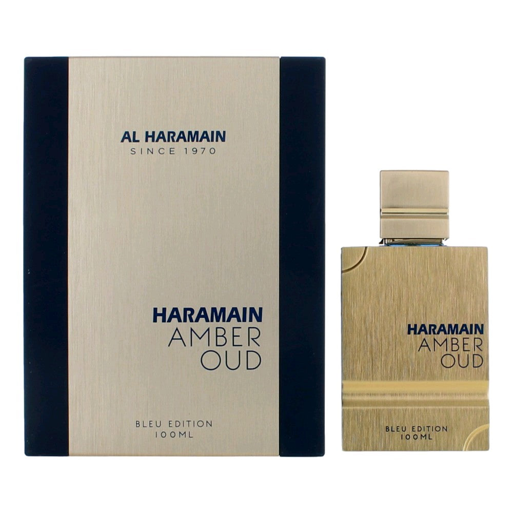 Amber Oud Blue Edition by Al Haramain, 3.3 oz EDP Spray for Unisex by Al Haramain