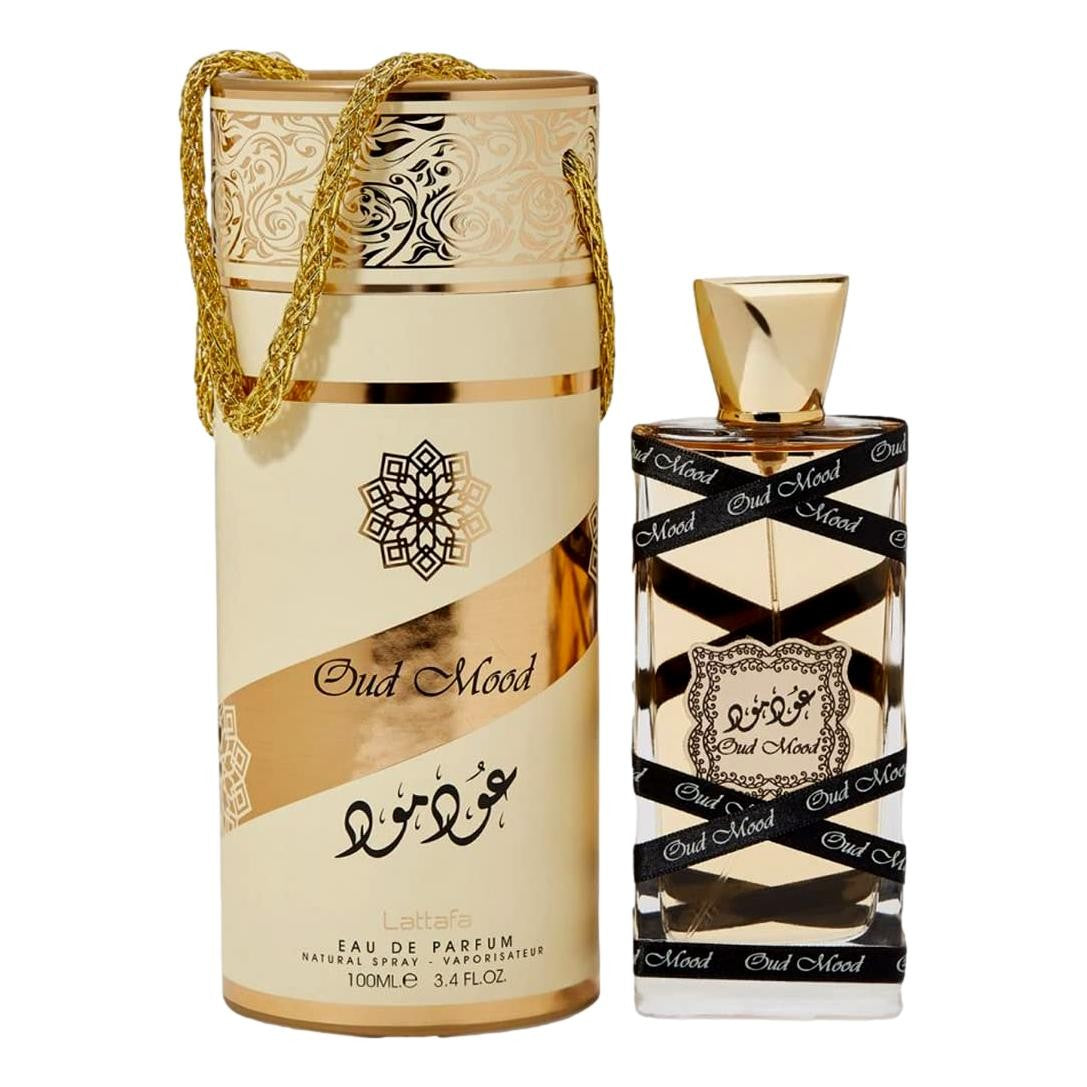 Oud Mood by Lattafa, 3.4 oz EDP Spray for Unisex by Lattafa