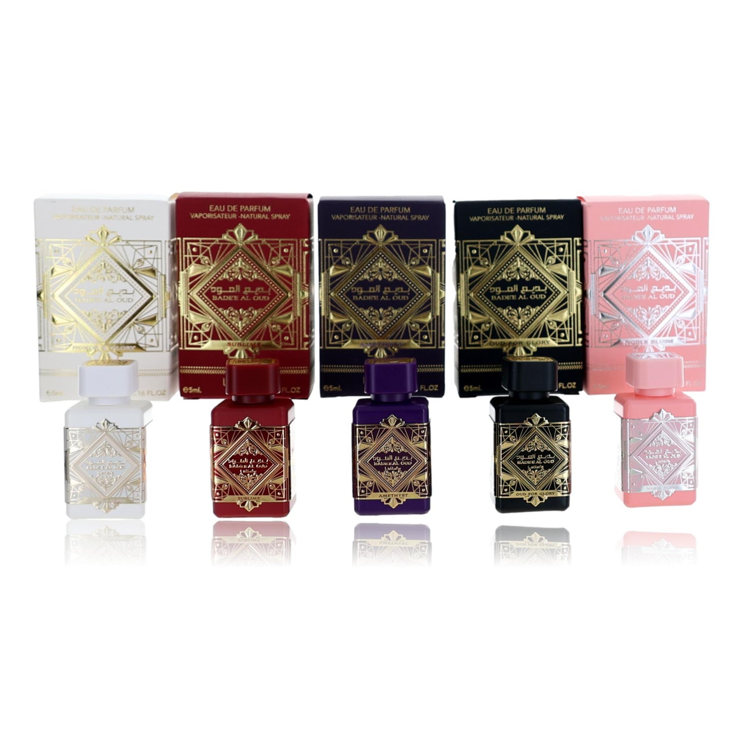 Bade'e Al Oud Collection by Lattafa, 5 Piece Gift Set for Unisex by Lattafa
