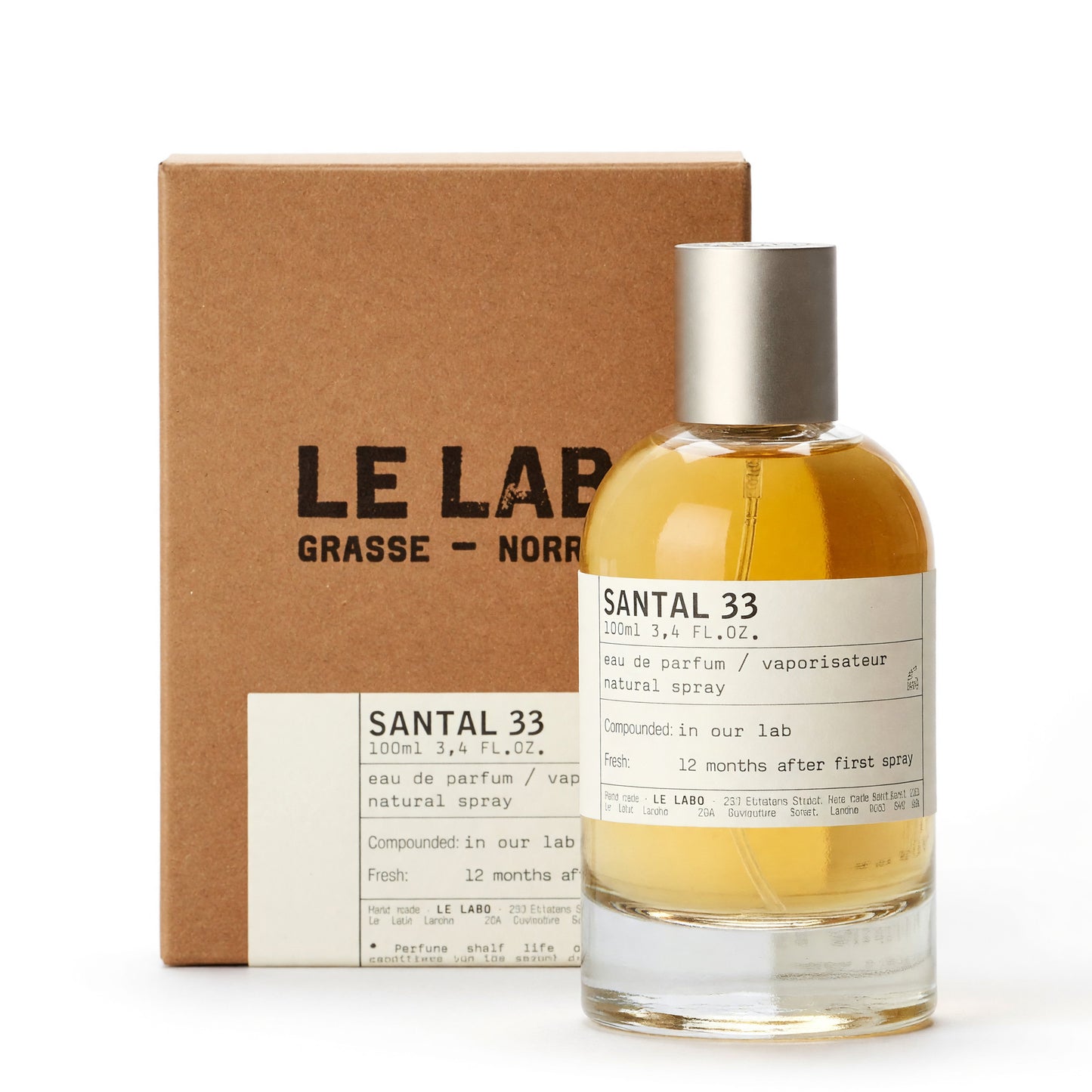 Santal 33 by Le Labo, 3.4 oz EDP Spray for Unisex by Le Labo