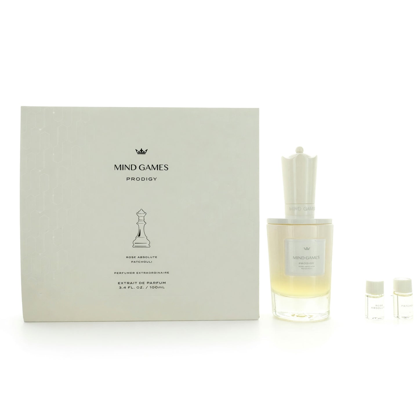Rose Absolute Patchouli by Mind Games, 3.4oz Extrait de Parfum Spray for Unisex by Mind Games