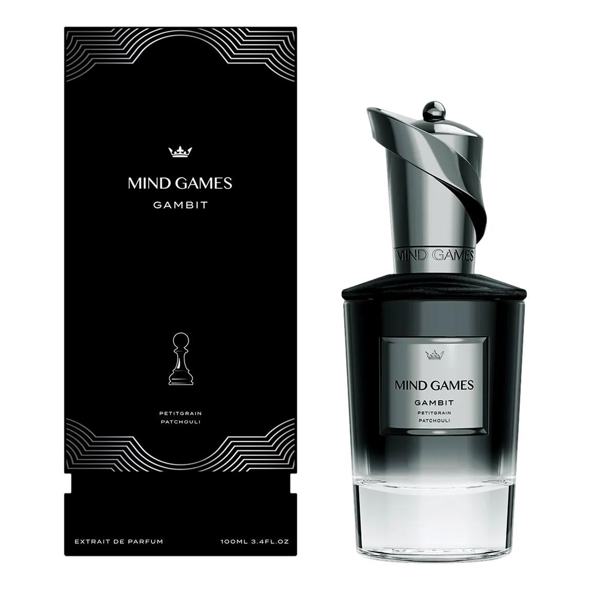 Gambit by Mind Games, 3.4 oz Extrait de Parfum for Unisex by Mind Games