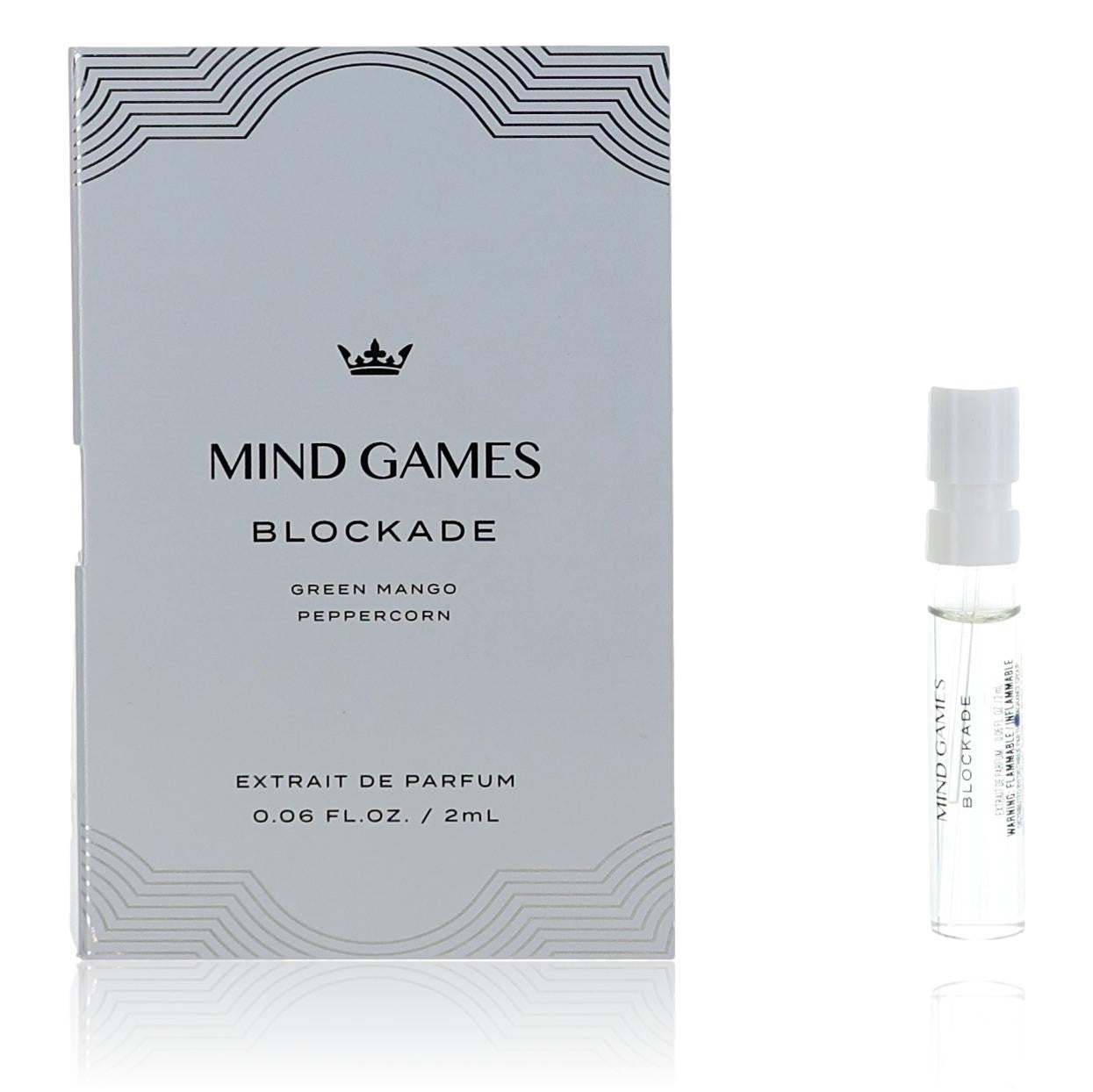 Blockade by Mind Games, 0.06 oz Extrait De Parfum for Unisex Sample by Mind Games