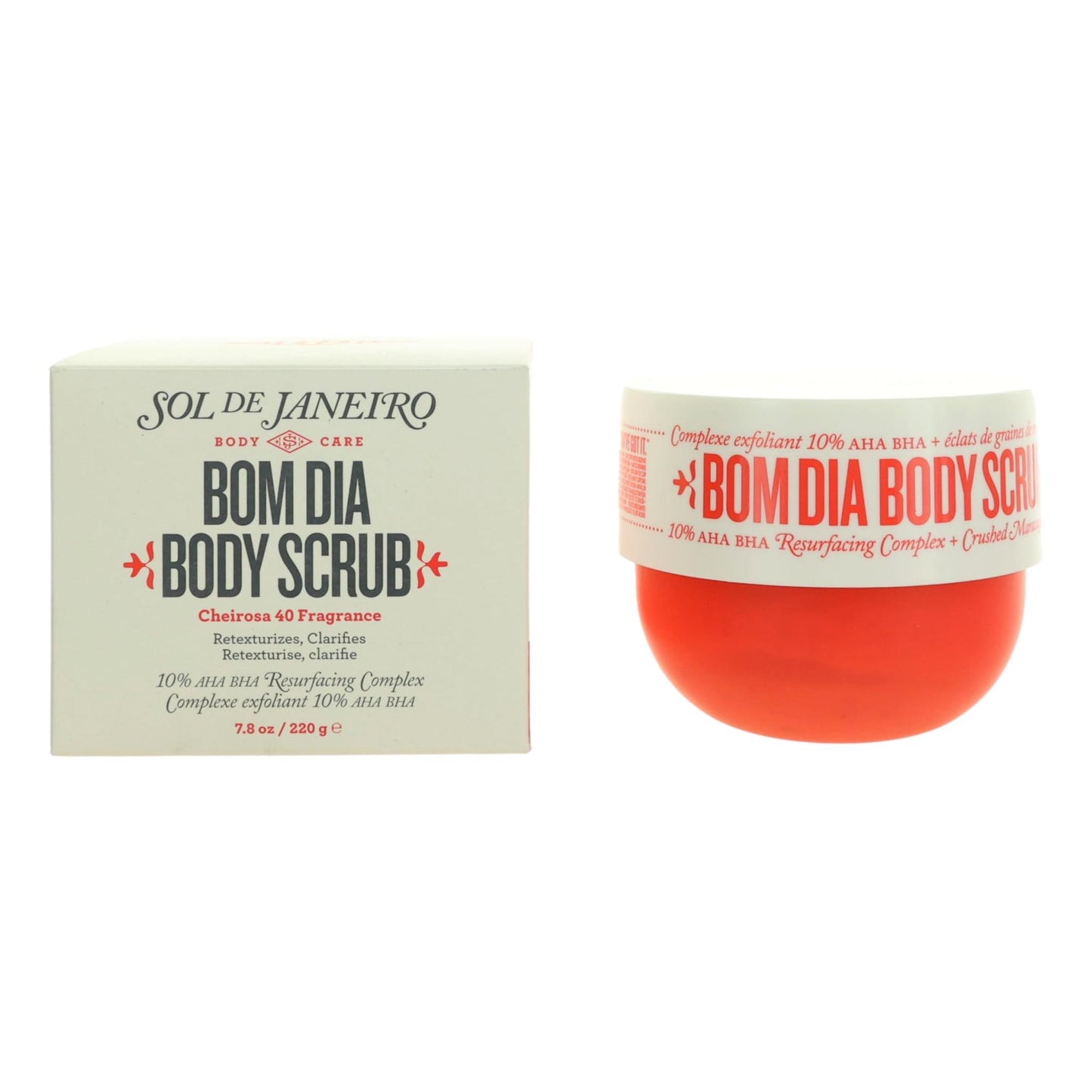 Bom Dia Body Scrub by Sol De Janeiro, 7.8 oz Body Scrub by Sol De Janeiro