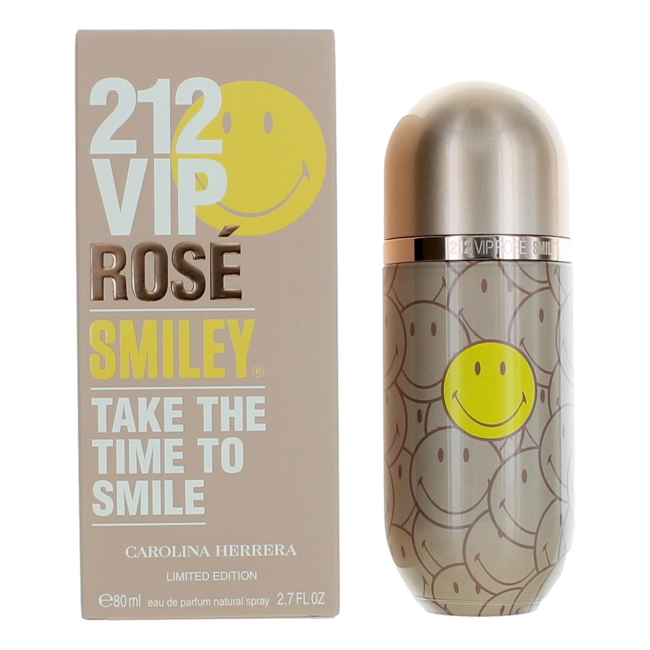 212 VIP Rose Smiley by Carolina Herrera, 2.7 oz EDP Spray for Women by Carolina Herrera