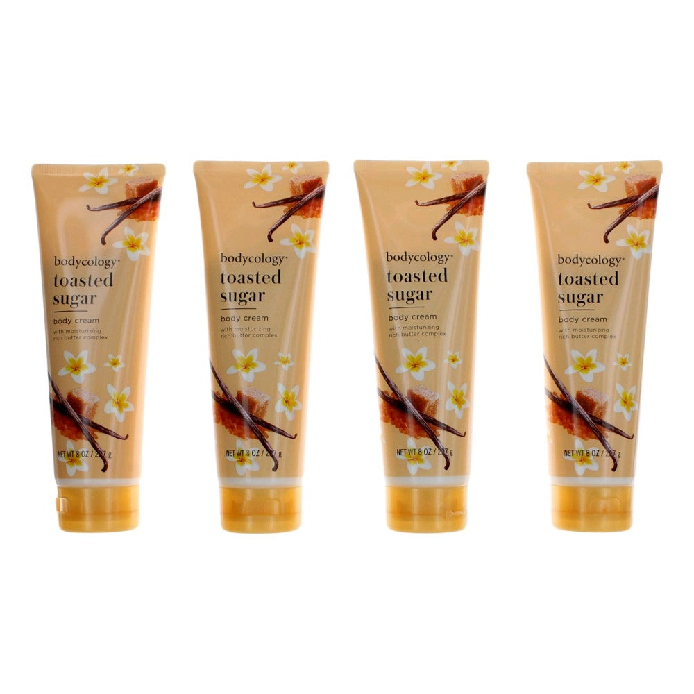 Toasted Sugar by Bodycology, 4 Pack 8oz Moisturizing Body Cream women by Bodycology
