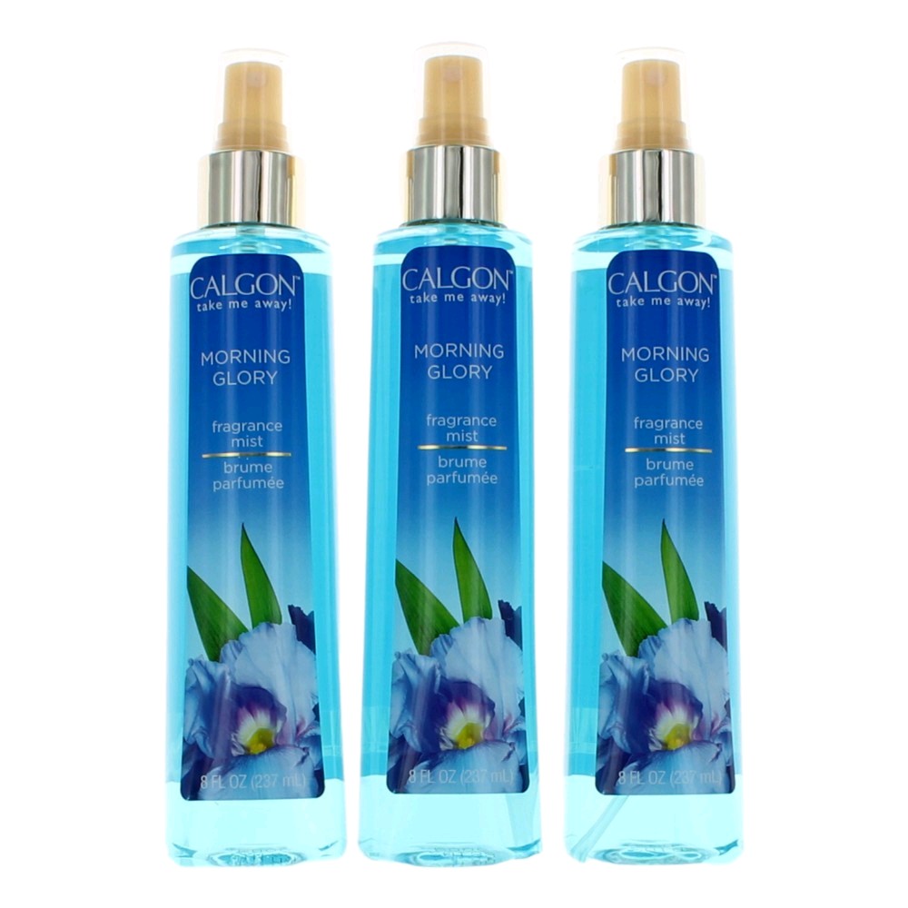 Calgon Morning Glory by Calgon, 3 Pack 8 oz Fragrance Mist for Women by Calgon