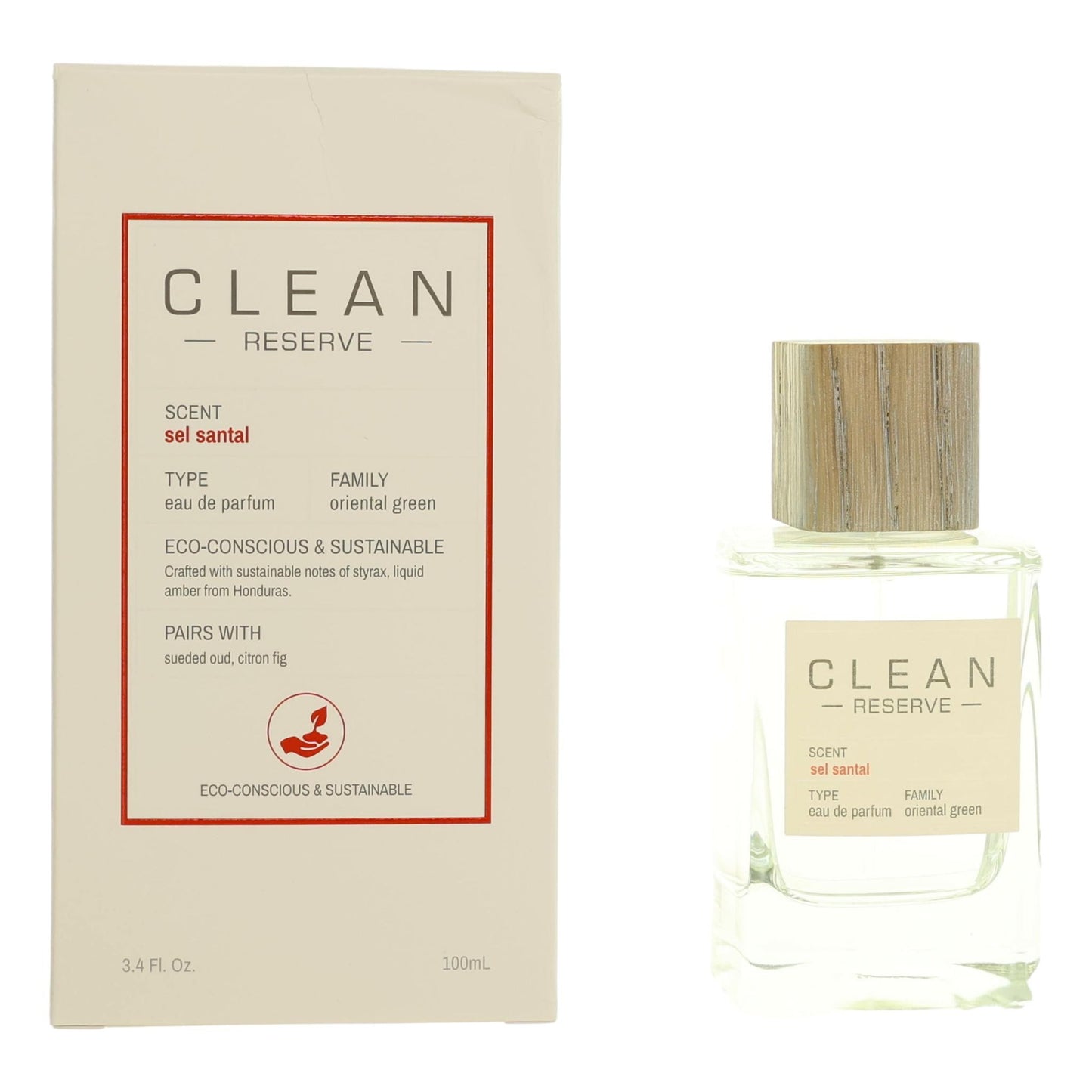 Clean Reserve Sel Santal by Clean, 3.4 oz EDP Spray for Unisex by Clean Beauty