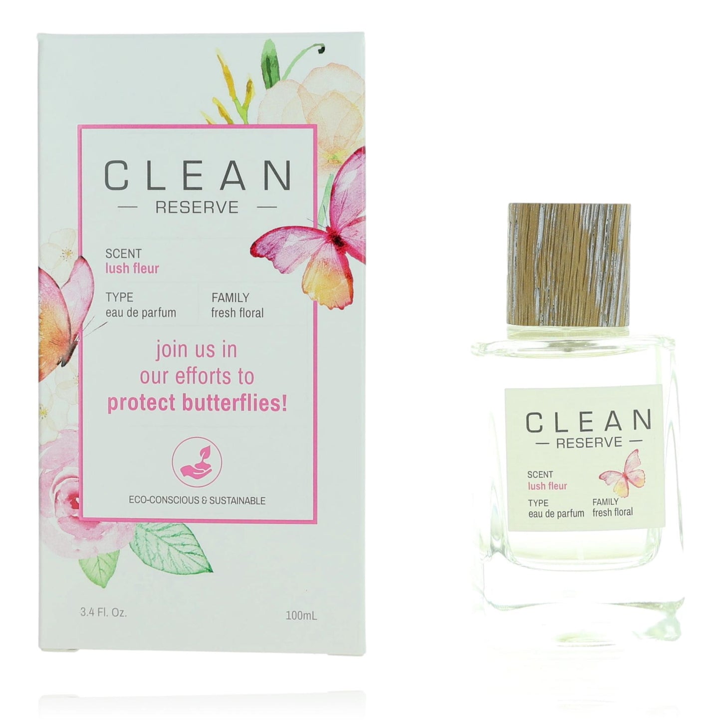 Clean Reserve Lush Fleur by Dlish, 3.4 oz EDP Spray for Women by DLiSh