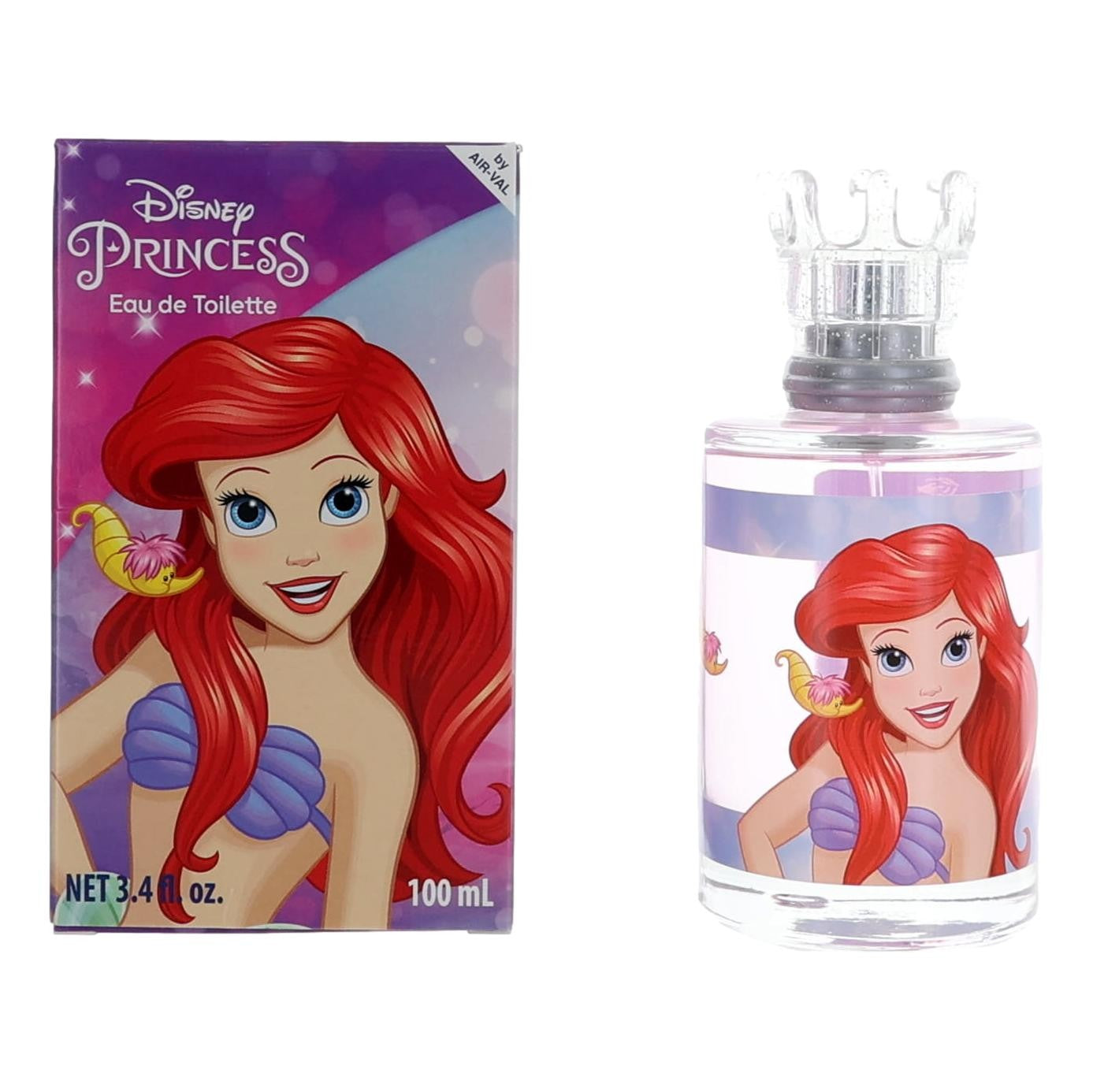 Disney Princess Ariel by Air-Val, 3.4 oz EDT Spray for Girls by Disney